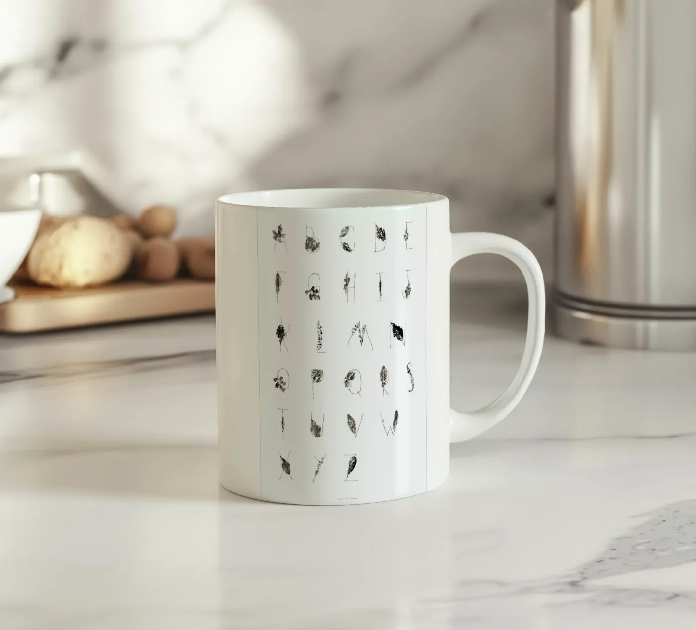 ABC ceramic mug by Marina Guiu