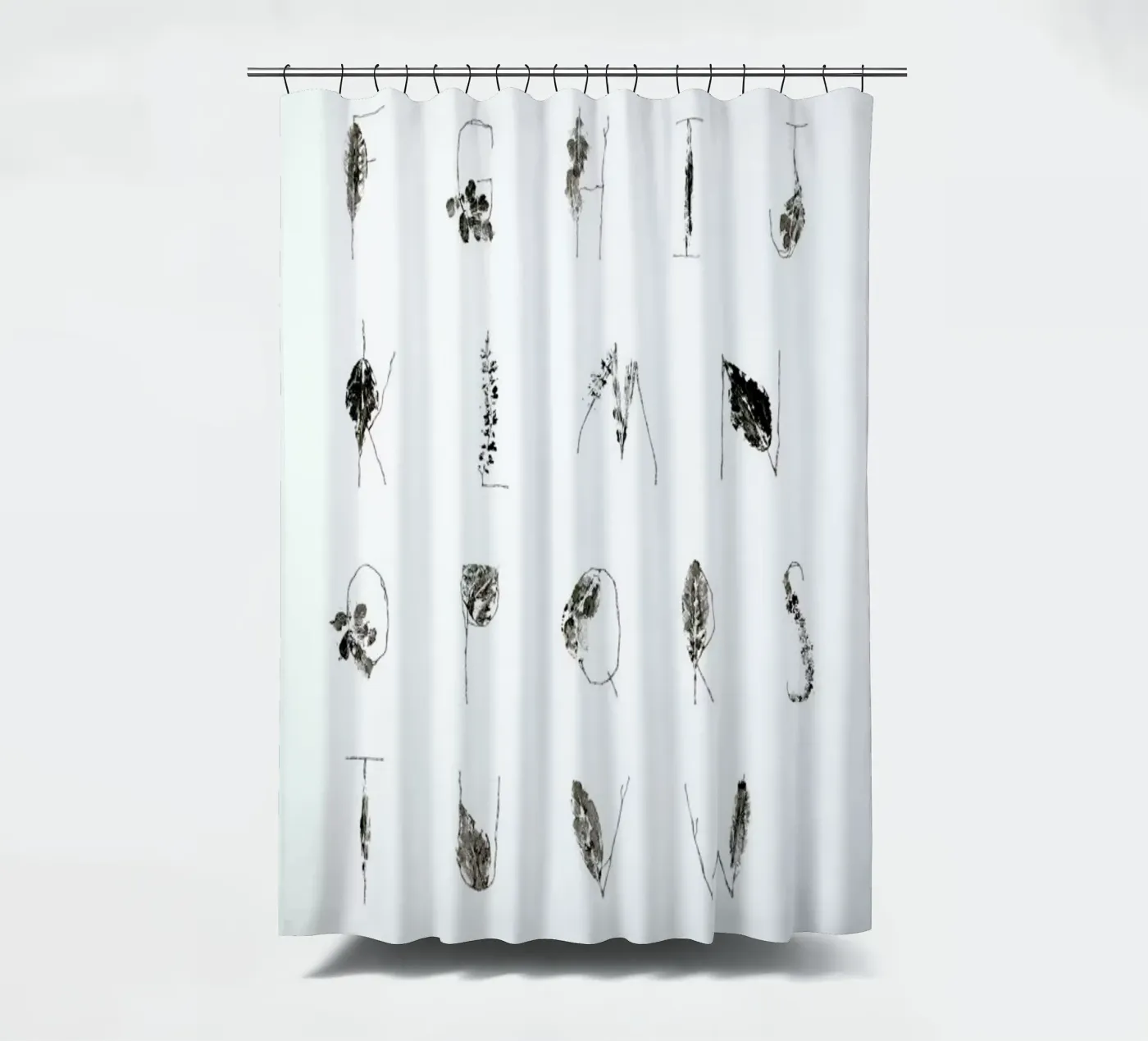 ABC Duschvorhang von Marina Guiu