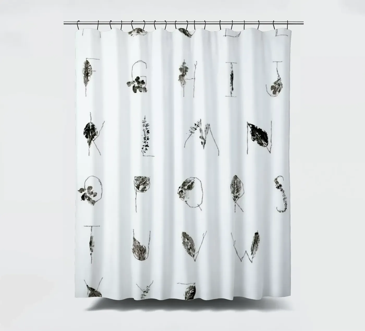 ABC Duschvorhang von Marina Guiu