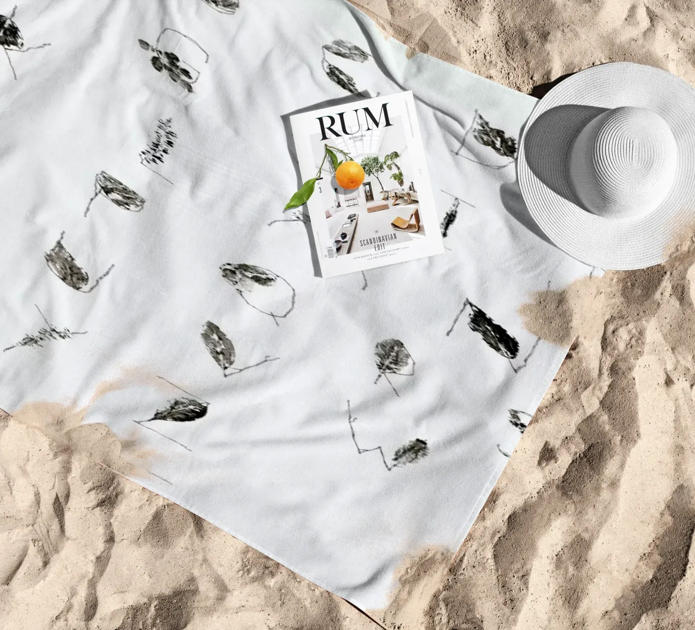 ABC strandhanddoek van Marina Guiu