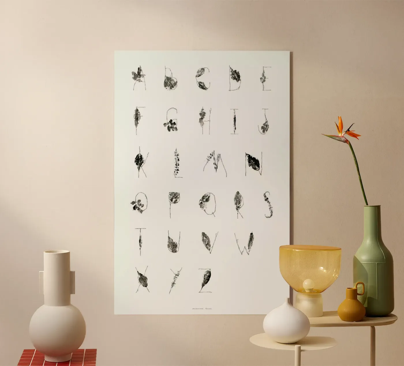 ABC Acryl-Glas von Marina Guiu