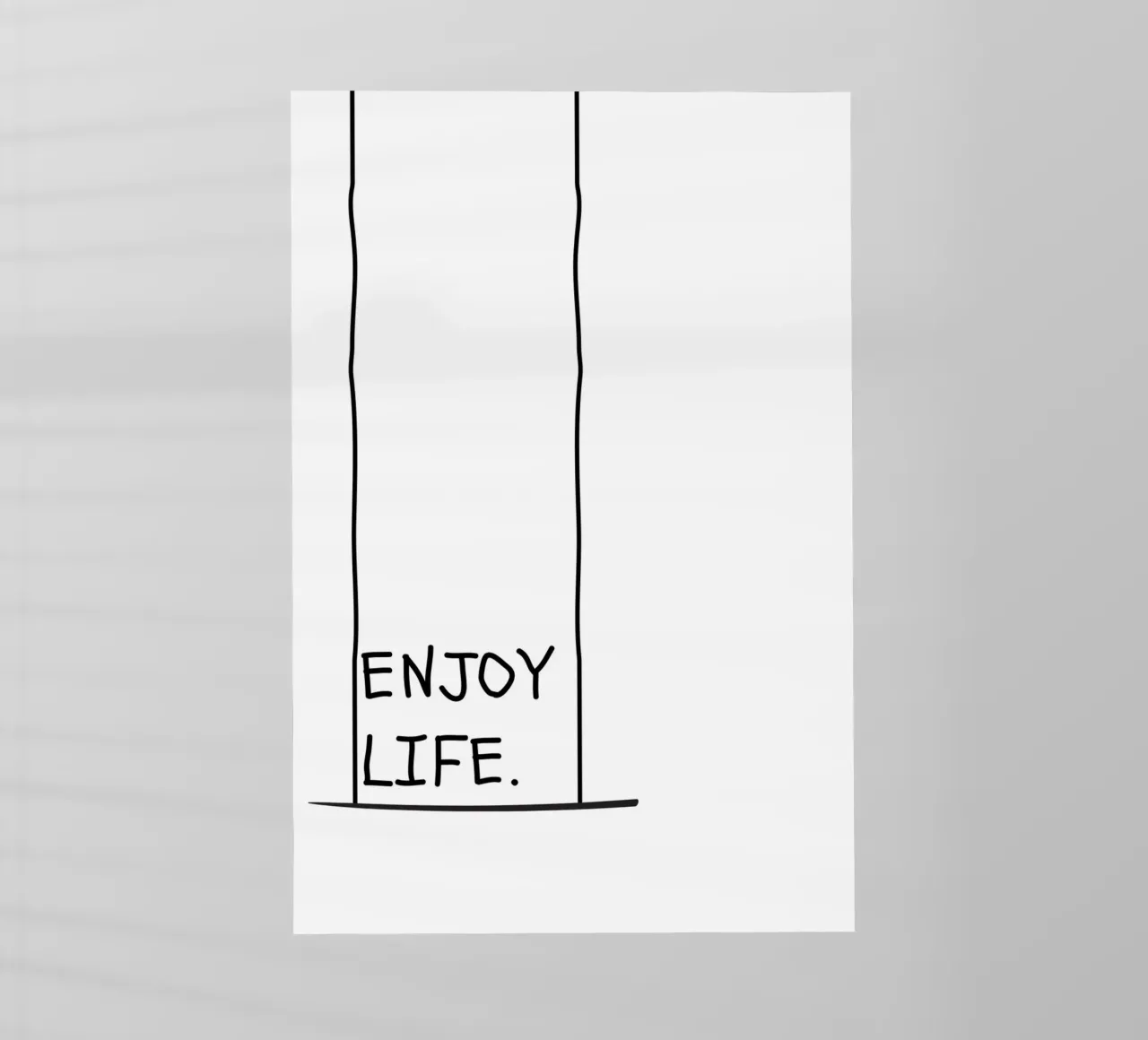 Enjoy Life. pellicola backlit da NORDLICHT DESIGNS
