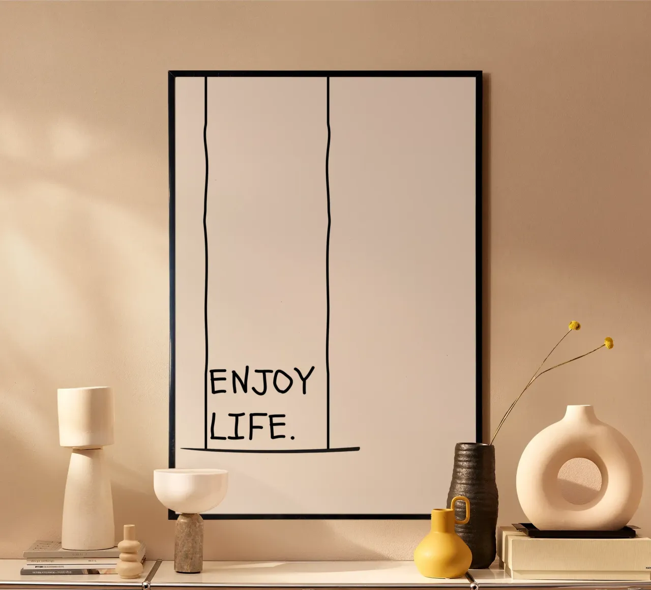 Enjoy Life. poster da NORDLICHT DESIGNS