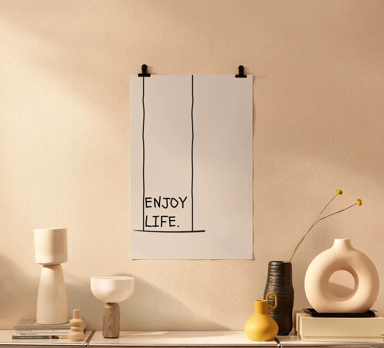 Enjoy Life. poster da NORDLICHT DESIGNS