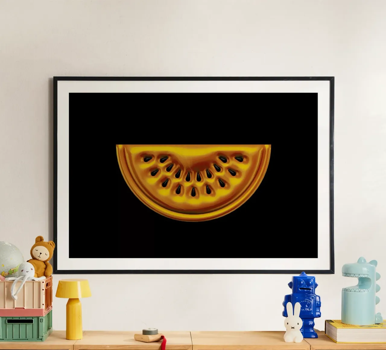 Watermelon poster with aluminum frame by Octavian