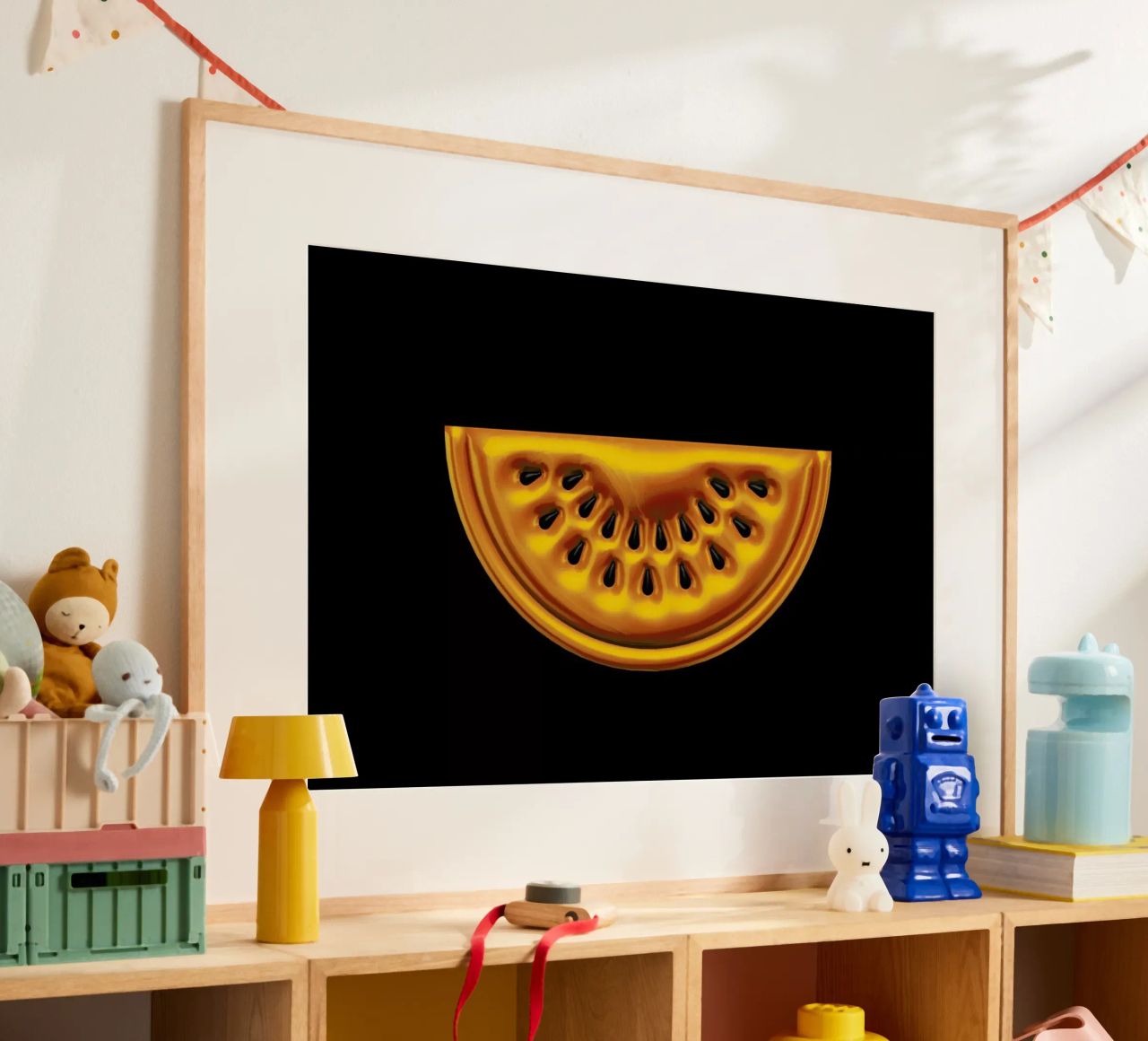 Watermelon poster avec cadre en aluminium de Octavian