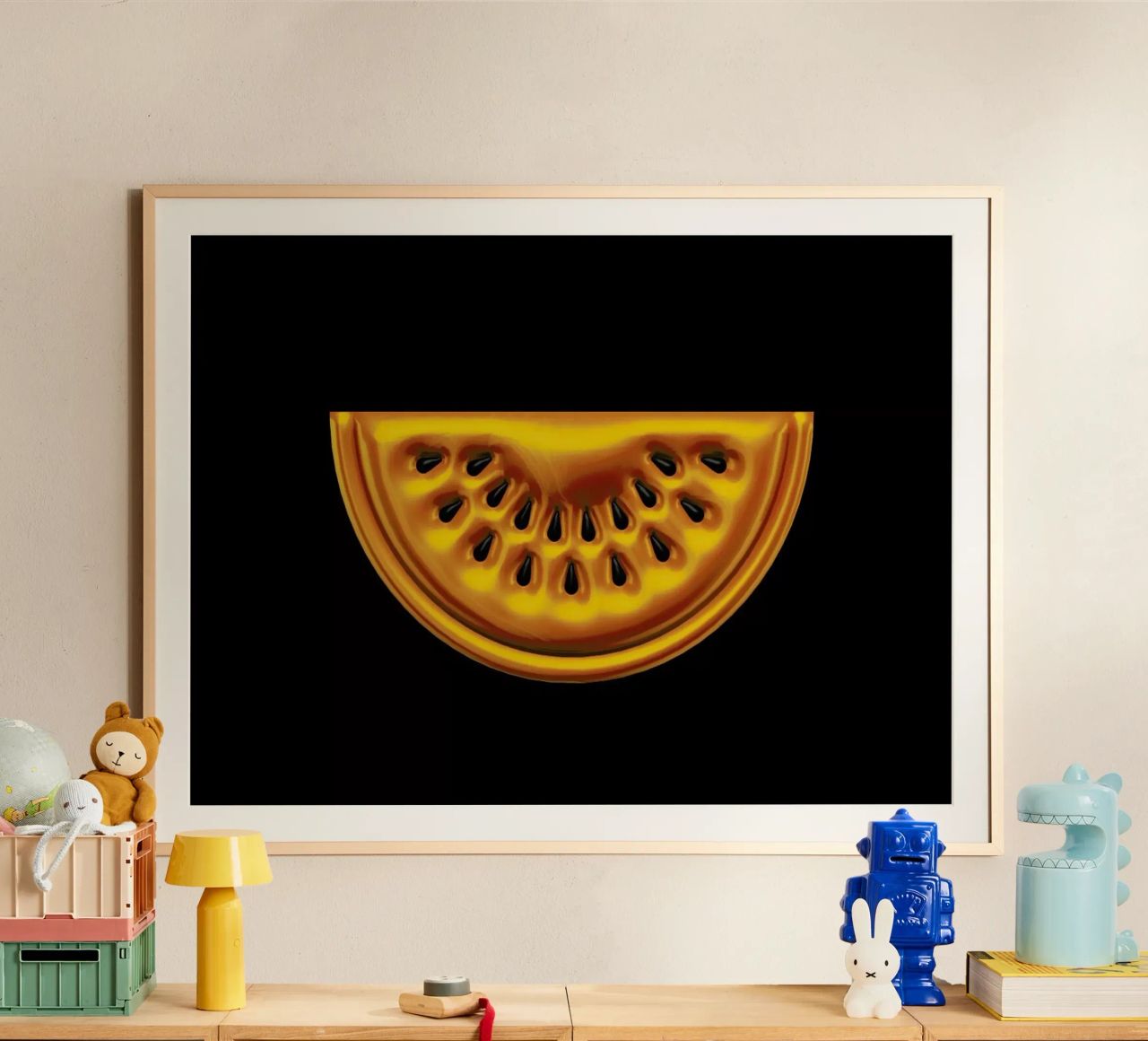 Watermelon poster avec cadre en aluminium de Octavian