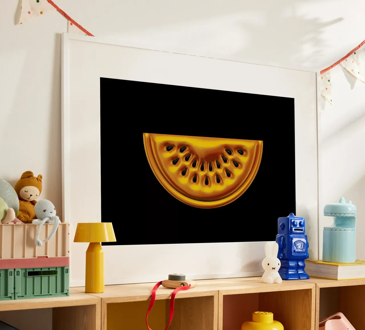 Watermelon poster with aluminum frame by Octavian