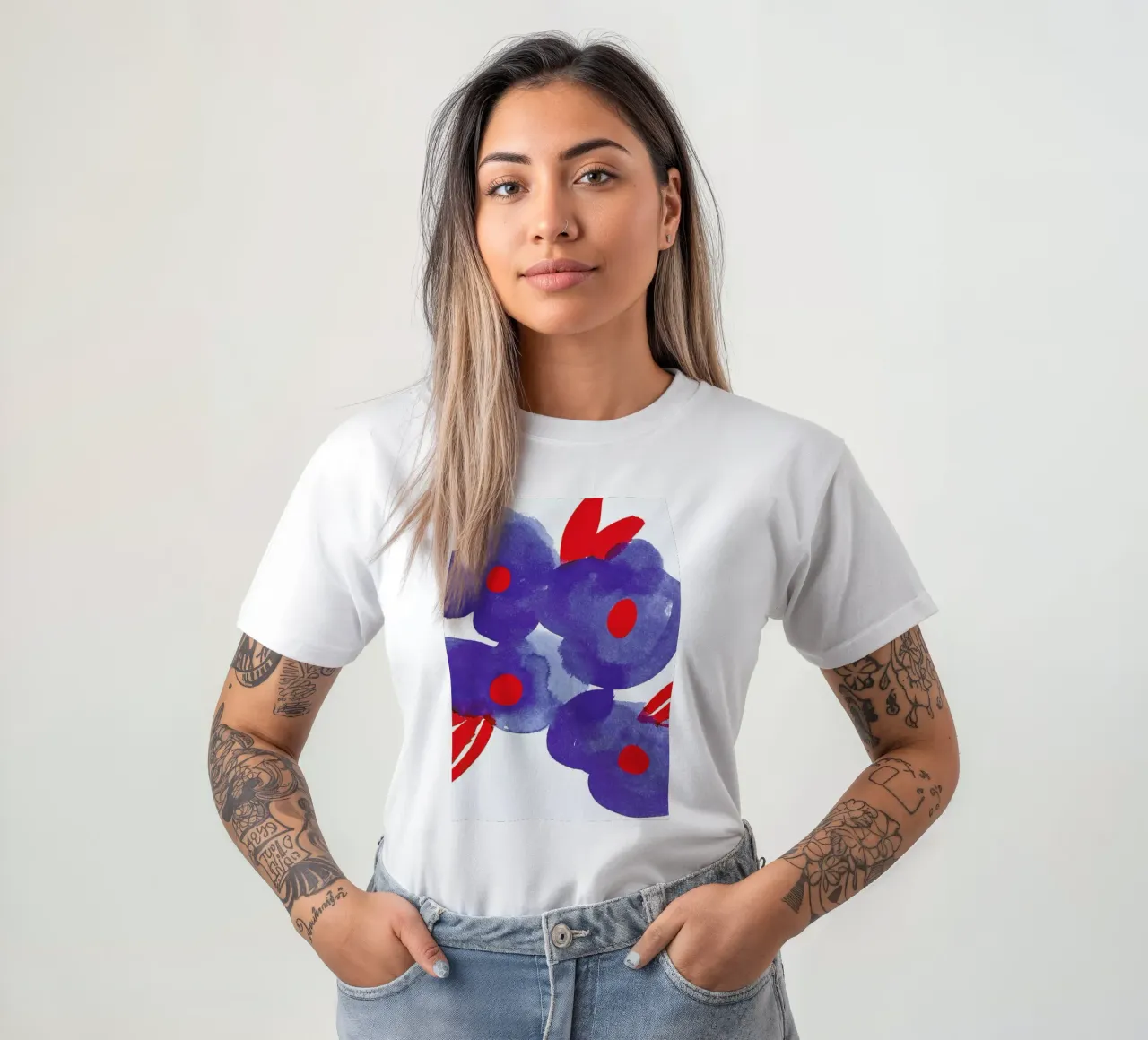 Flowers 006 t-shirt da Niina Pechkovskaya