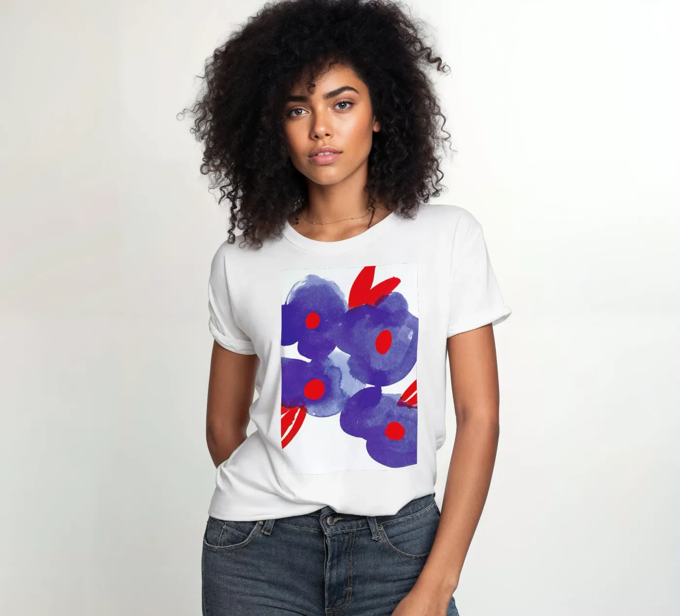 Flowers 006 t-shirt da donna da Niina Pechkovskaya