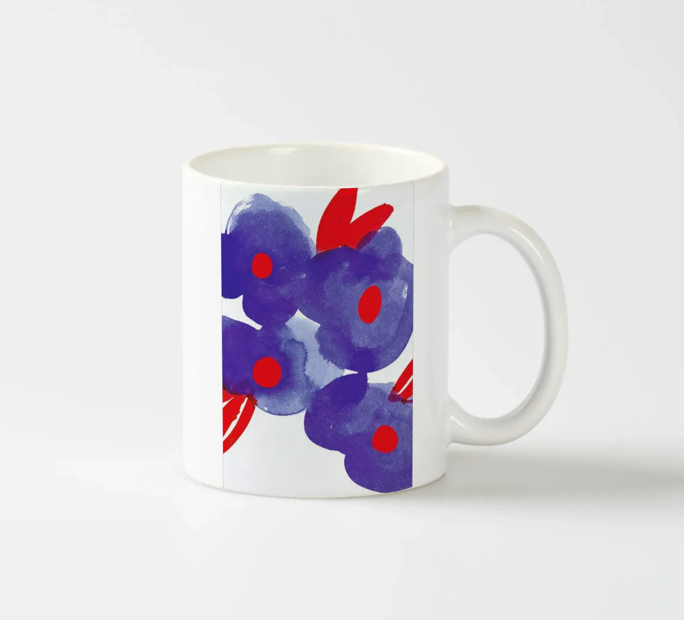 Flowers 006 ceramic mug by Niina Pechkovskaya