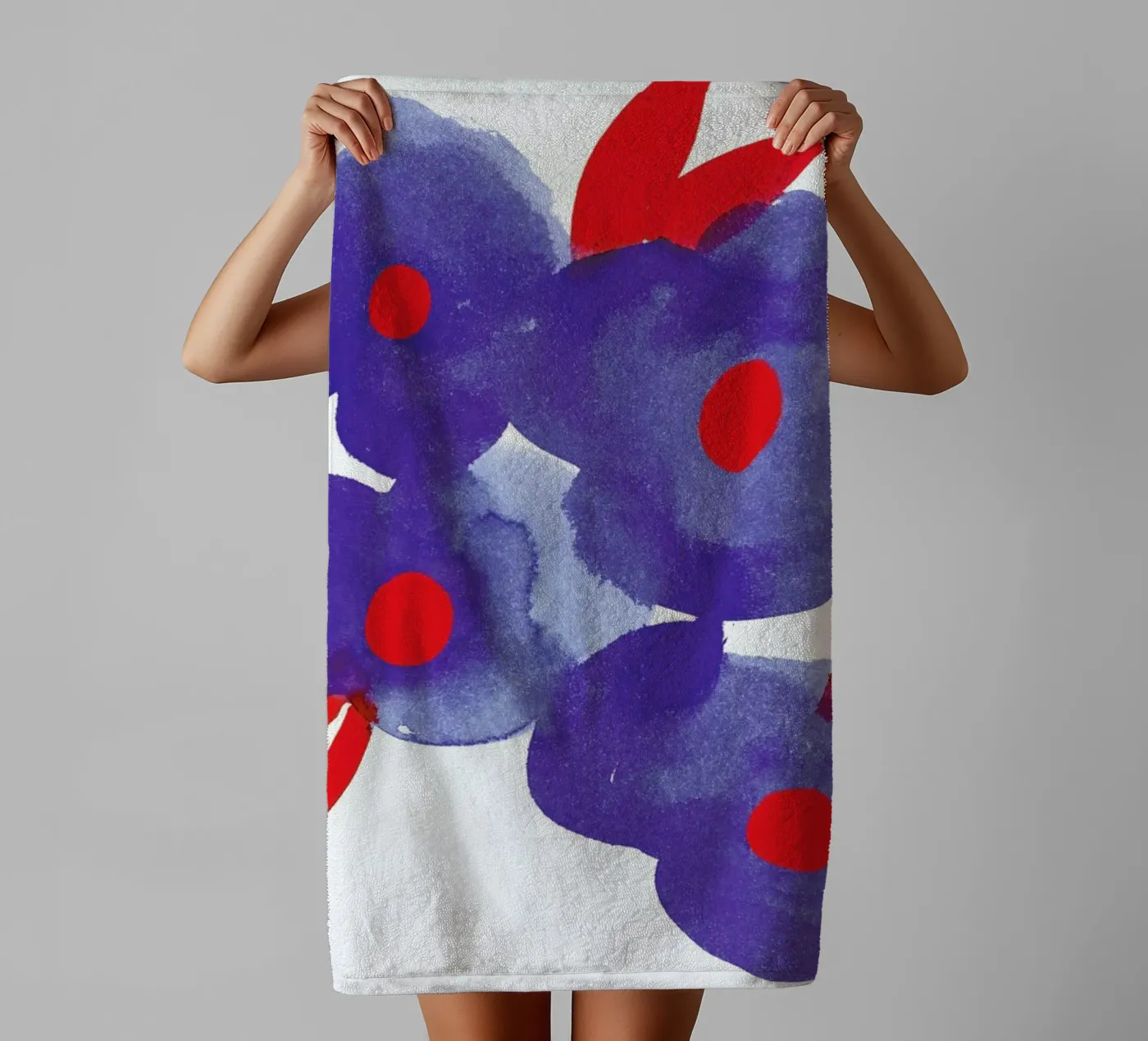 Flowers 006 badhanddoek van Niina Pechkovskaya