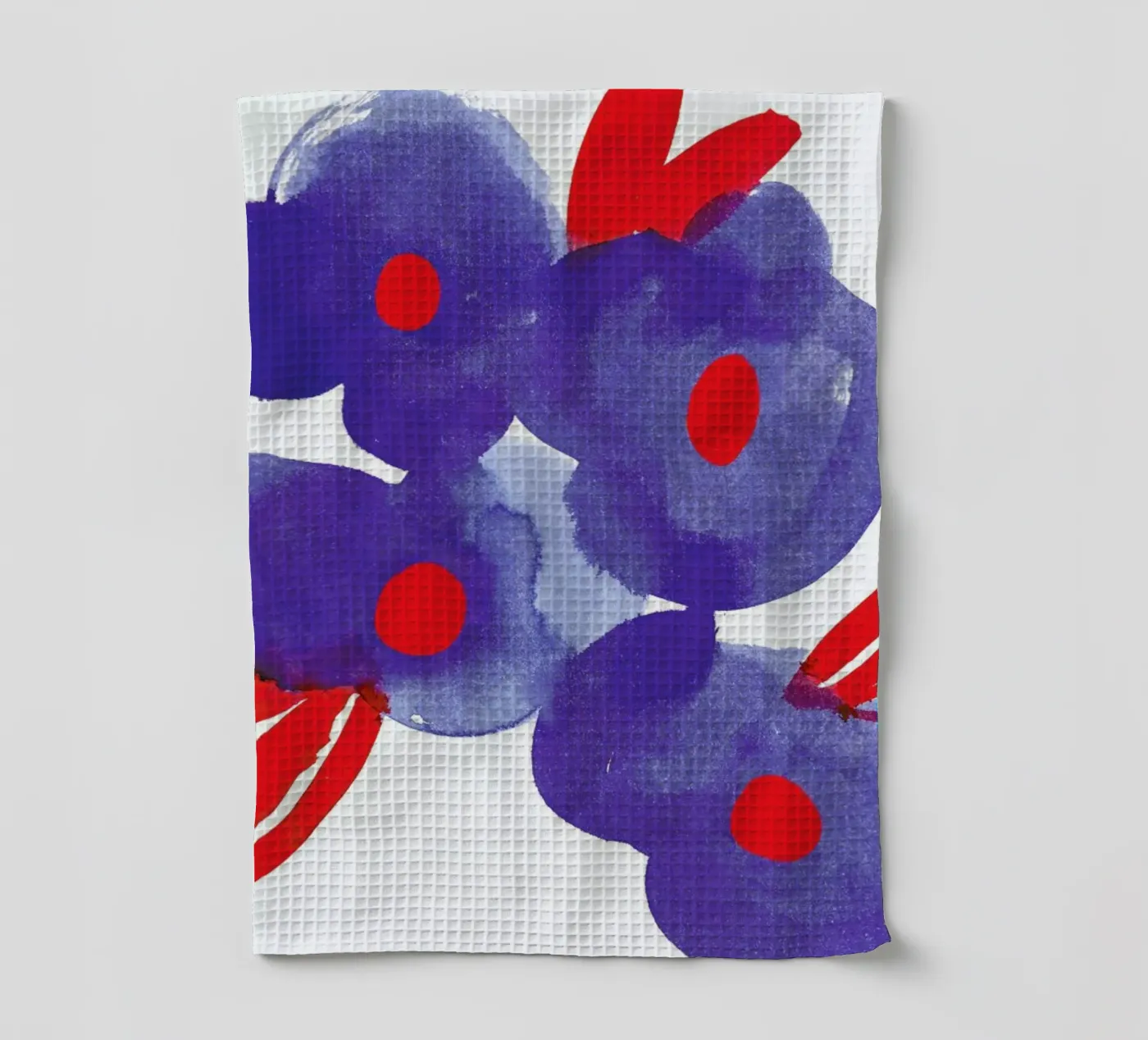 Flowers 006 tea towel by Niina Pechkovskaya