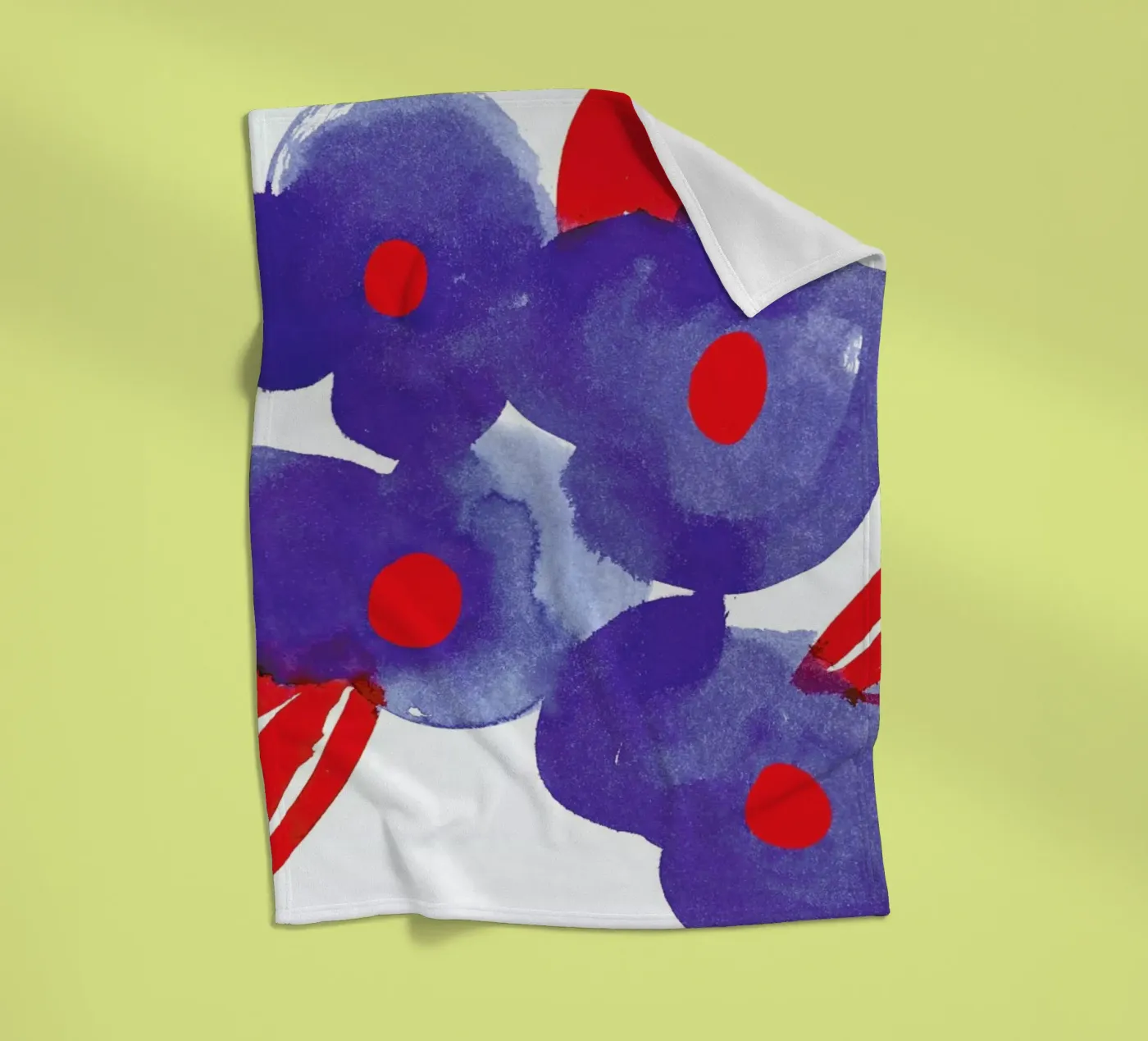 Flowers 006 fleece blanket by Niina Pechkovskaya