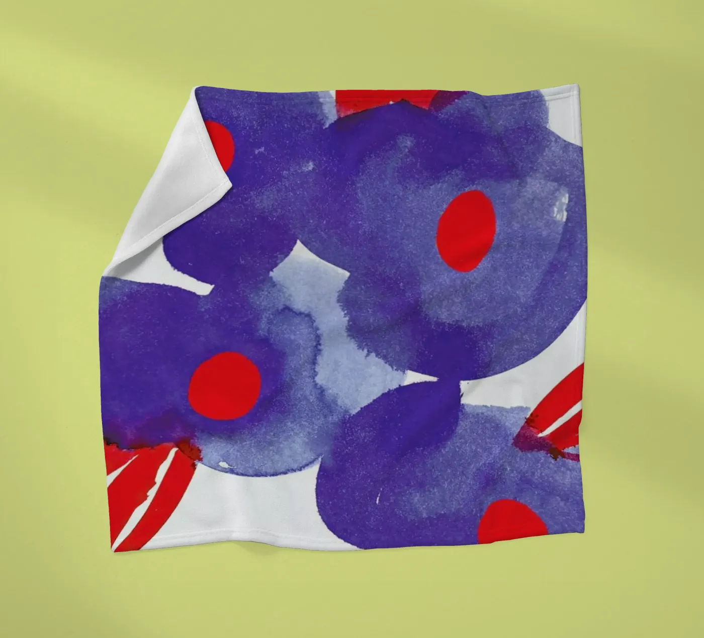 Flowers 006 fleece blanket by Niina Pechkovskaya