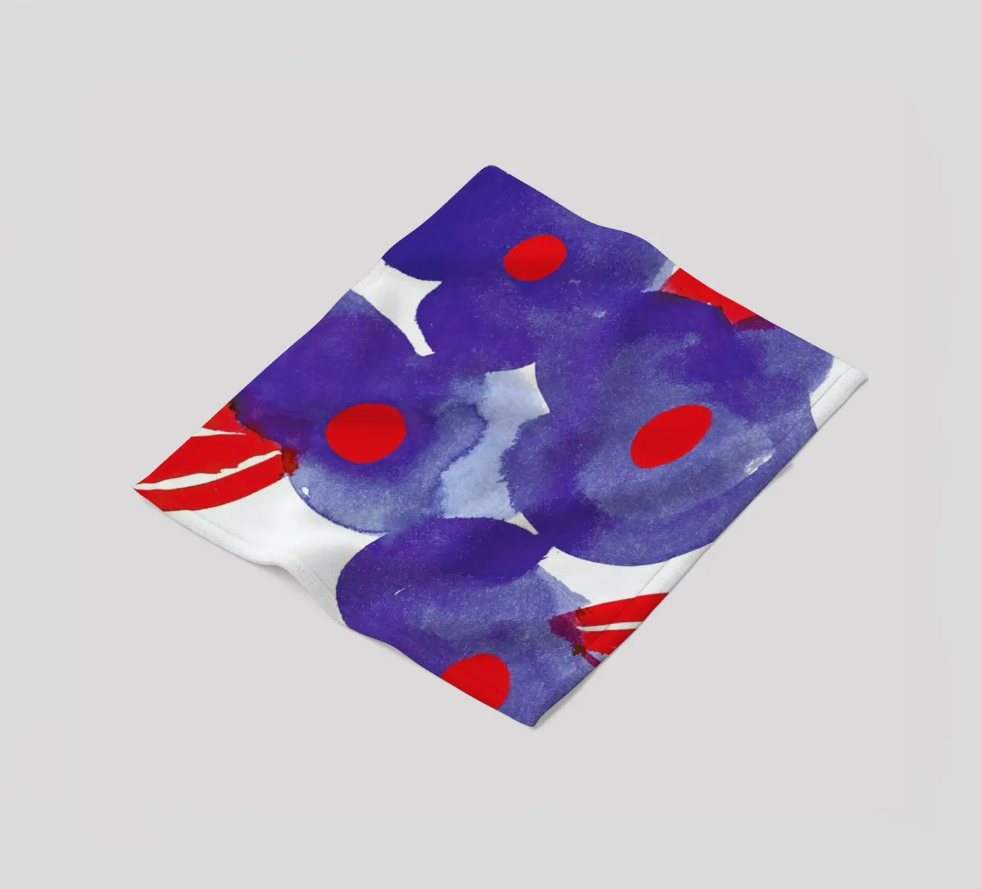 Flowers 006 fleece blanket by Niina Pechkovskaya