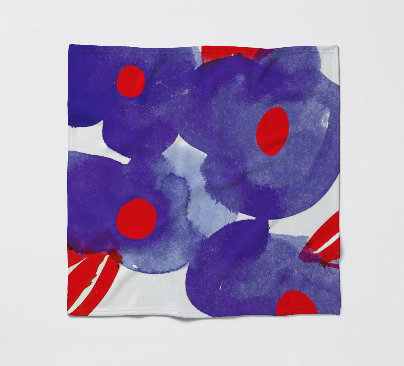 Flowers 006 fleece blanket by Niina Pechkovskaya
