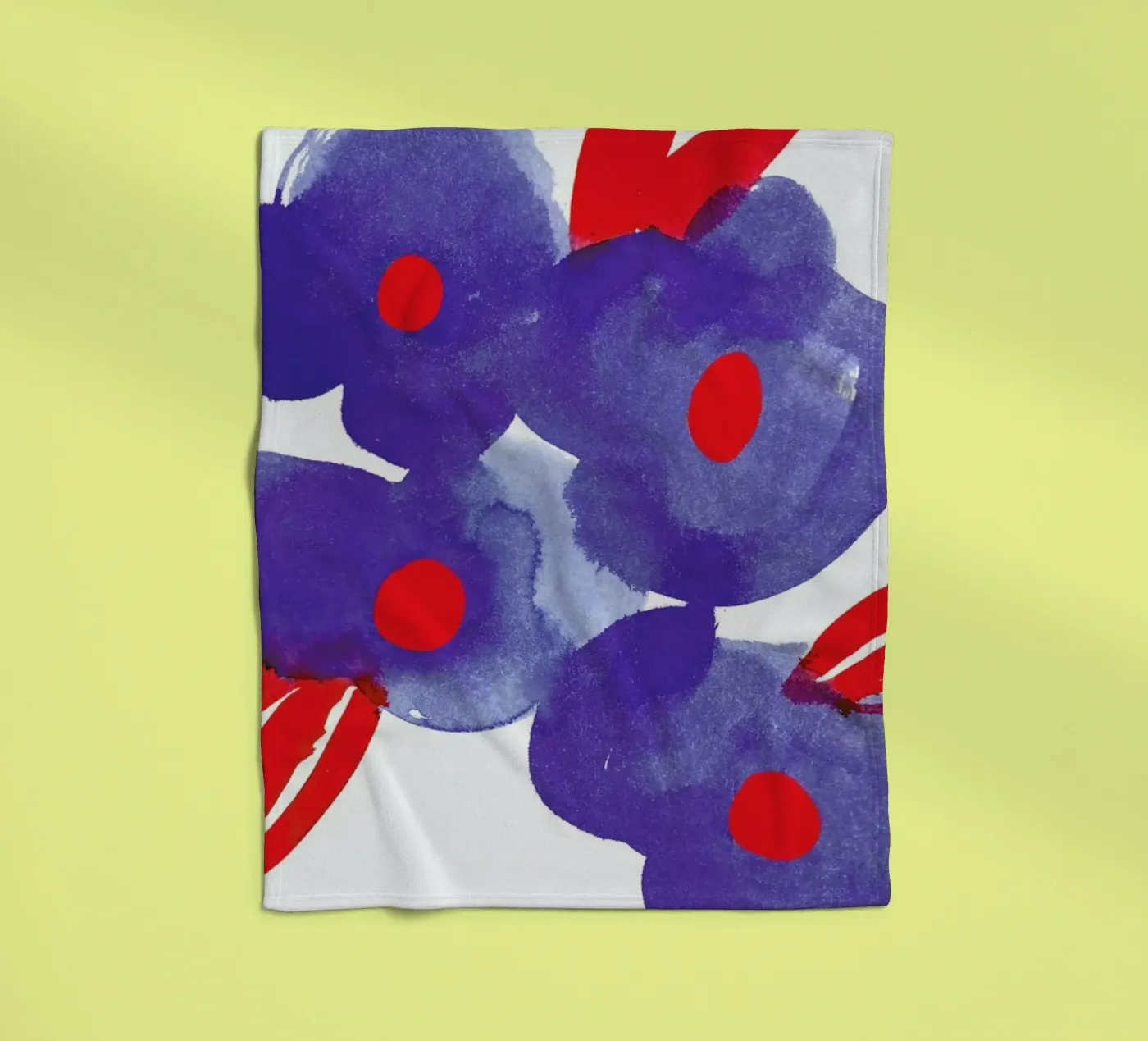 Flowers 006 fleece blanket by Niina Pechkovskaya