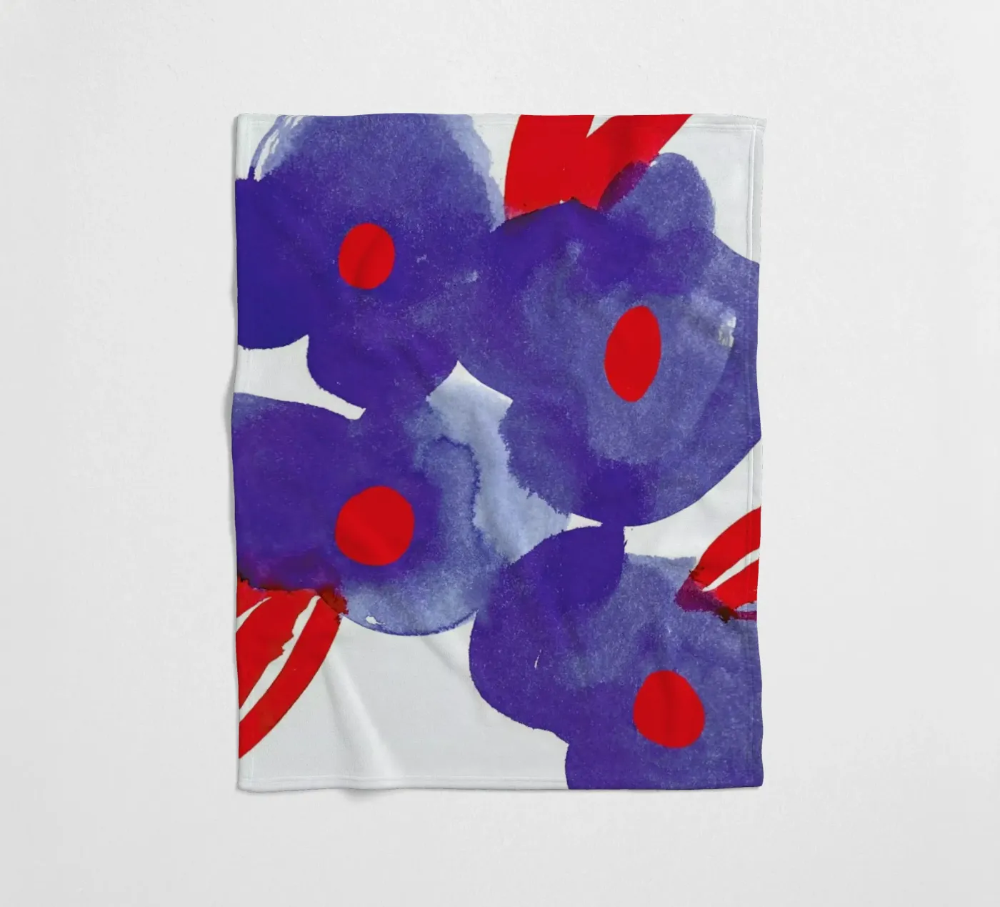Flowers 006 fleece blanket by Niina Pechkovskaya