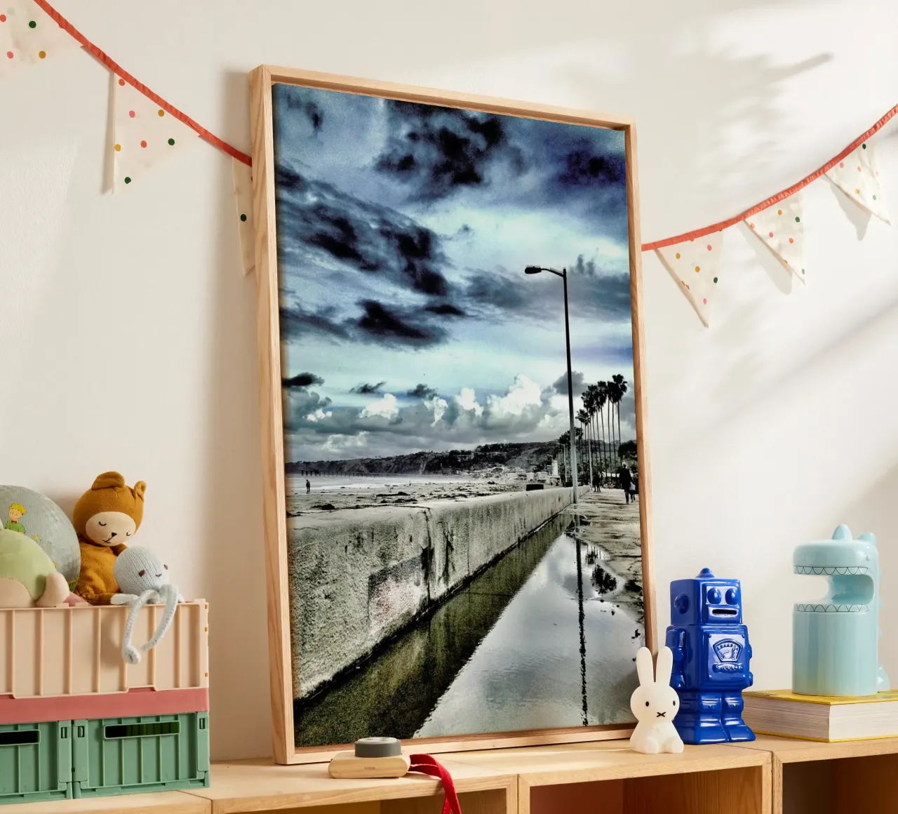 The Pacific canvas met Baklijst van Maria Sattrup