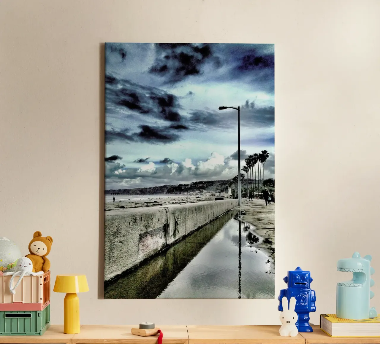The Pacific canvas met Baklijst van Maria Sattrup