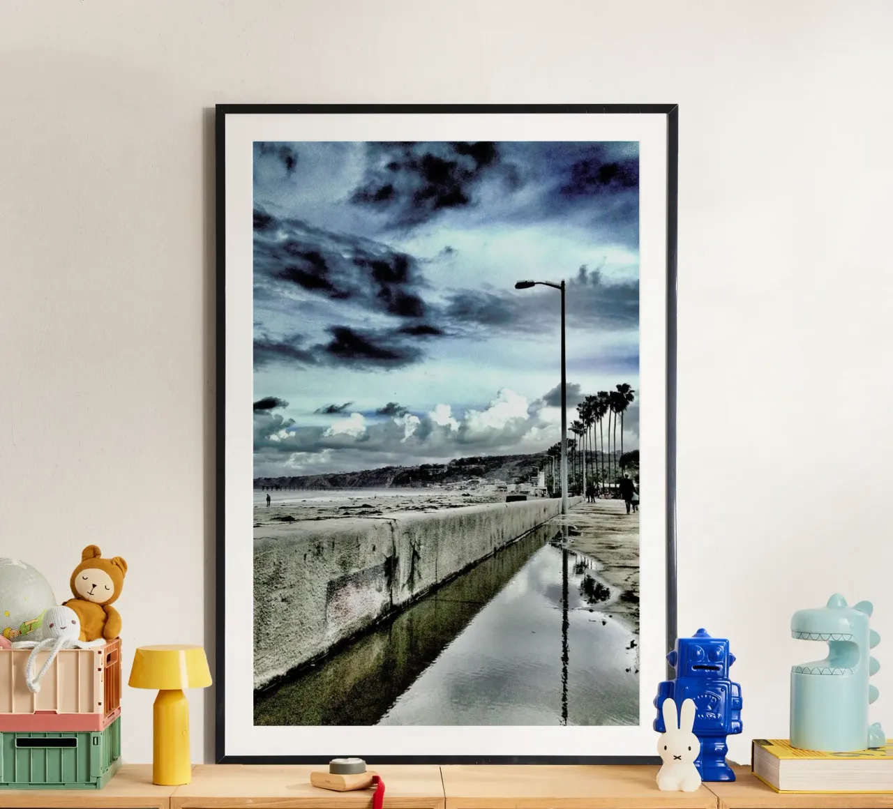 The Pacific poster con telaio in plastica da Maria Sattrup