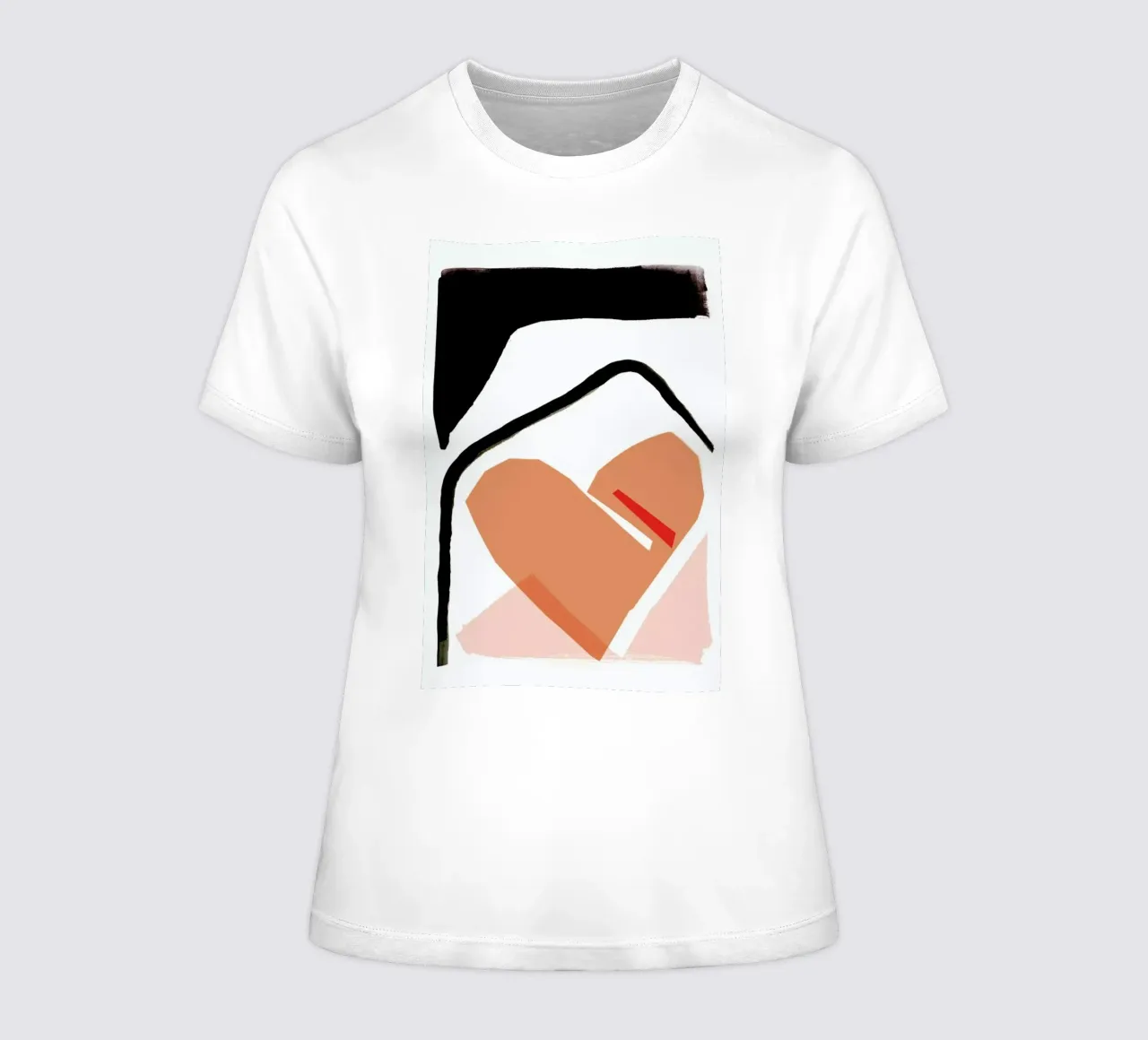 Abstract Love 02 women's fitted t-shirt by Farina Kuklinski