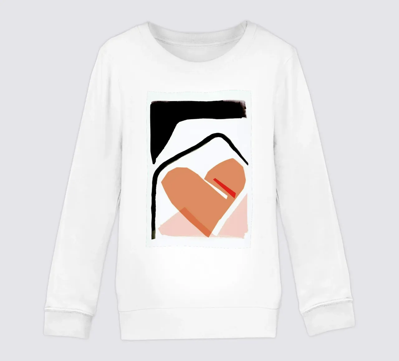 Abstract Love 02 felpa bambino da Farina Kuklinski