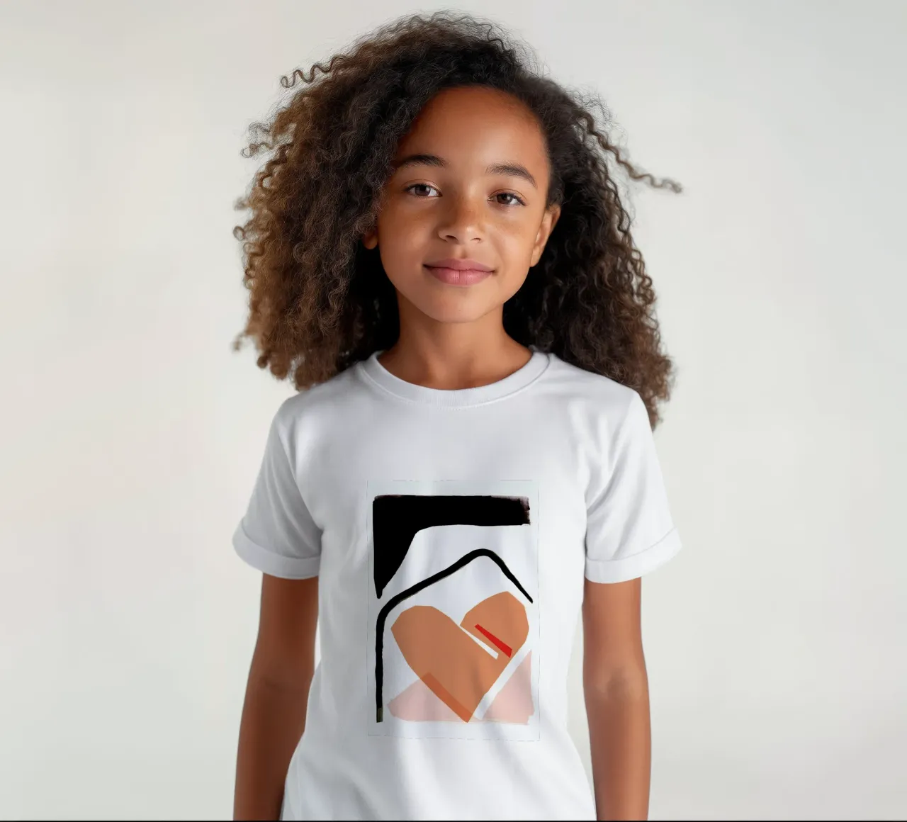 Abstract Love 02 kids t-shirt by Farina Kuklinski