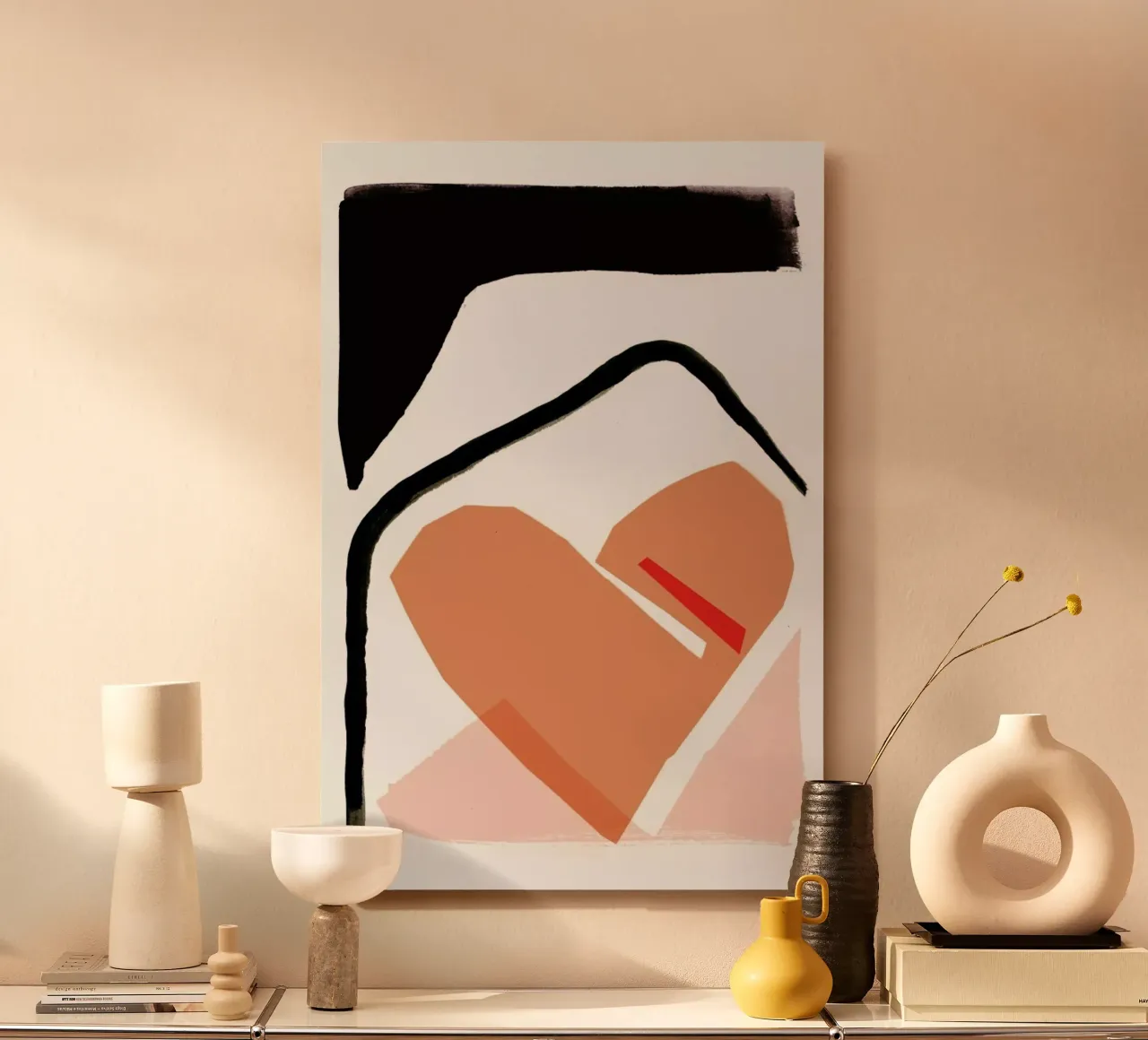 Abstract Love 02 alluminio dibond da Farina Kuklinski