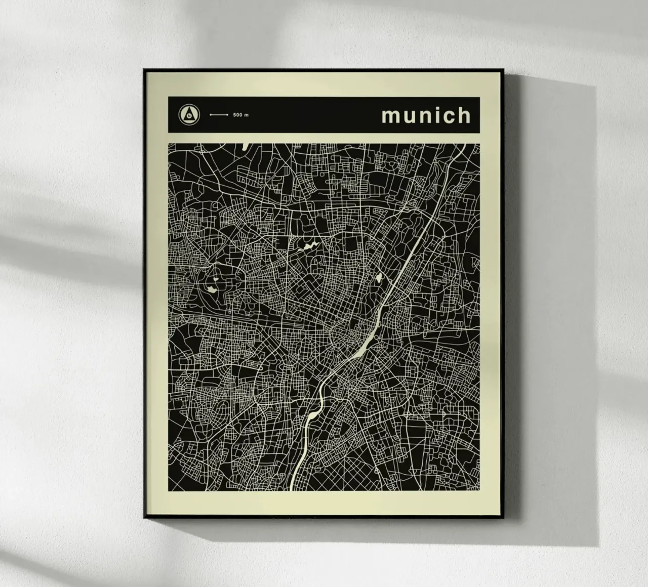 Munich Map plexiglass da Jazzberry Blue