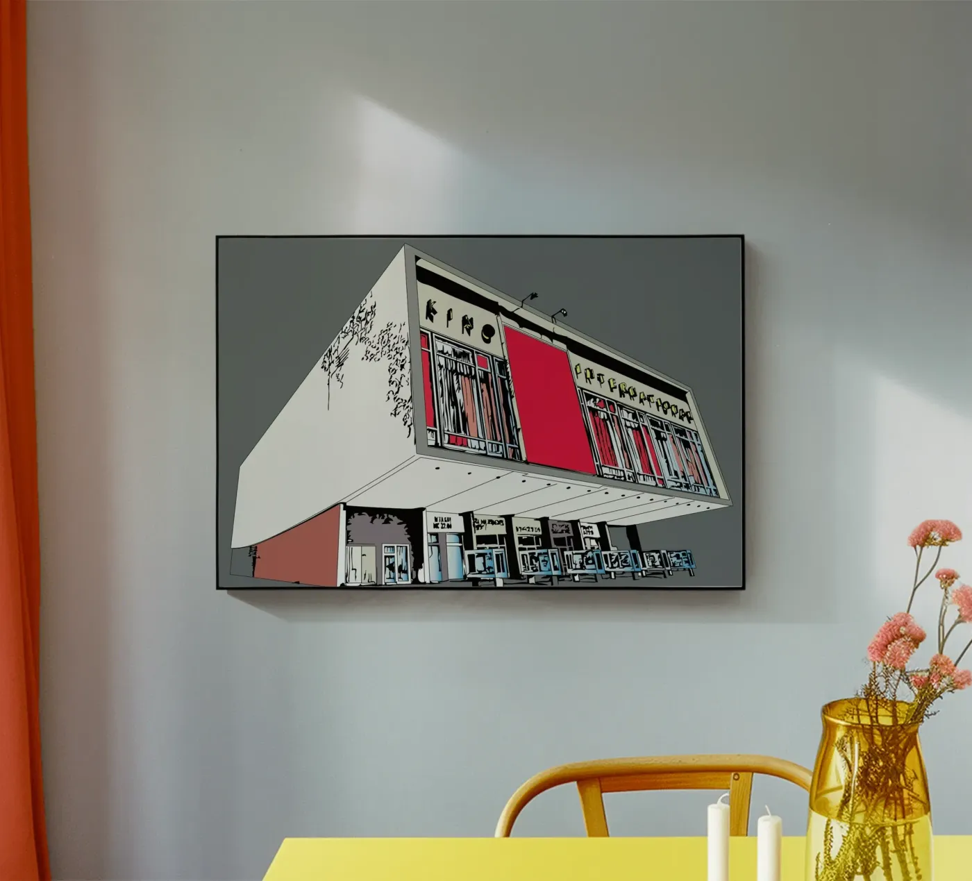 Kino International acryl van Marcell Naubert