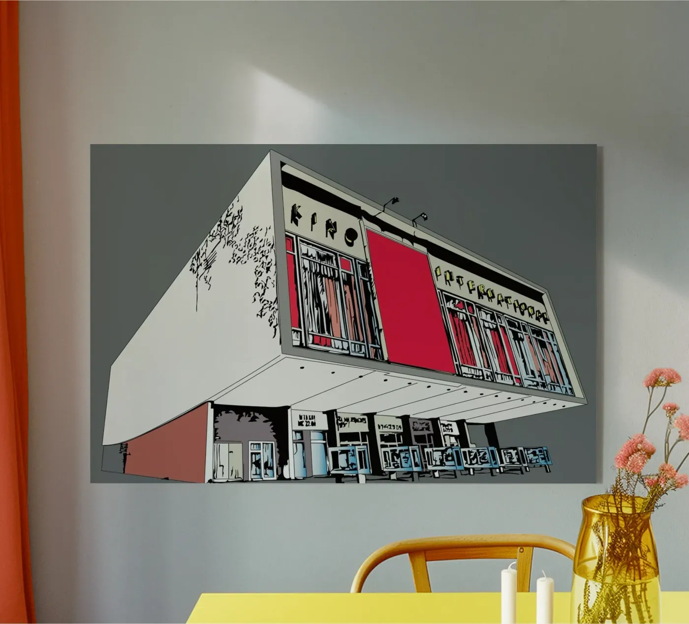 Kino International acryl van Marcell Naubert