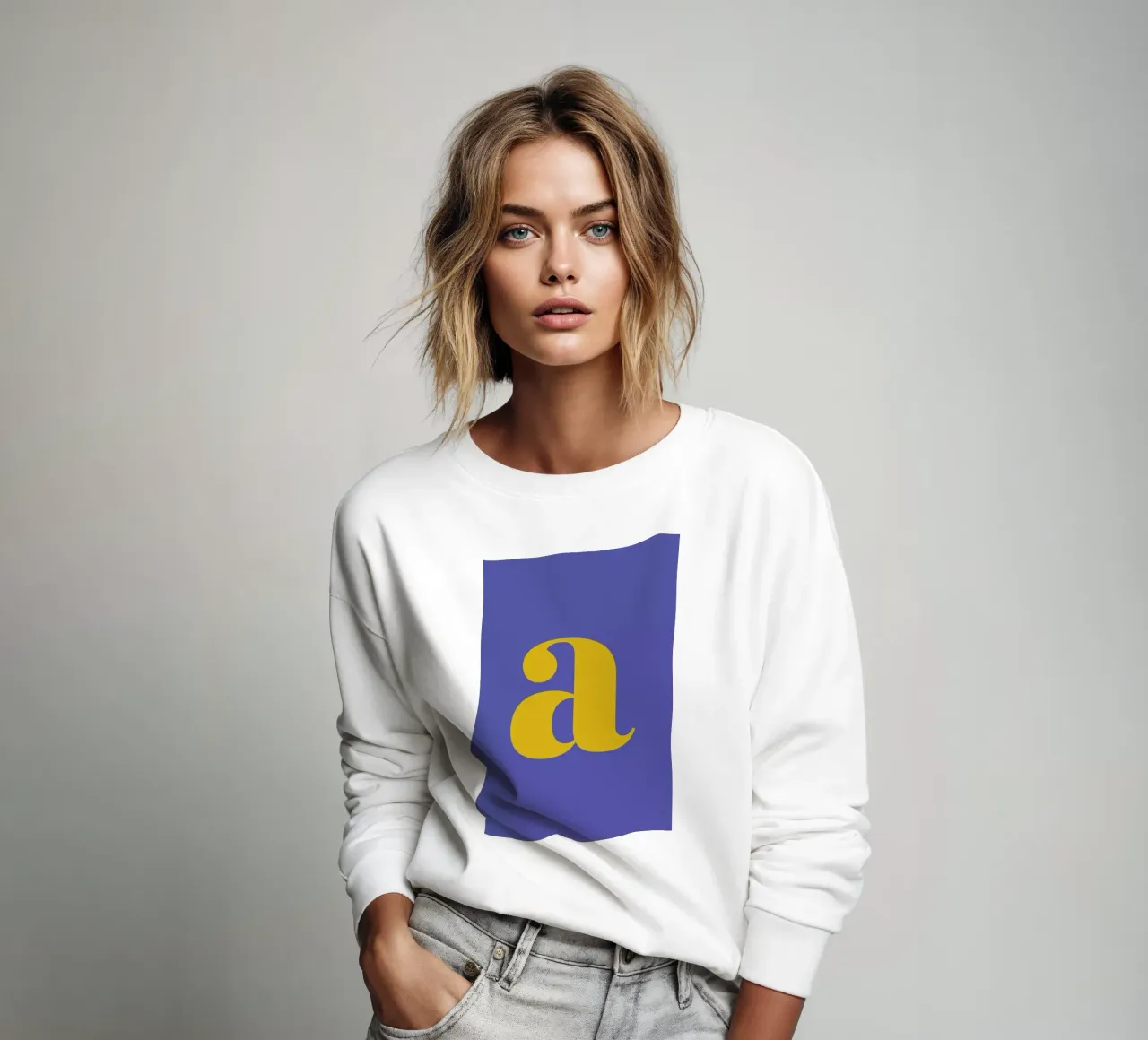 Blue Letter A felpa da Studio One
