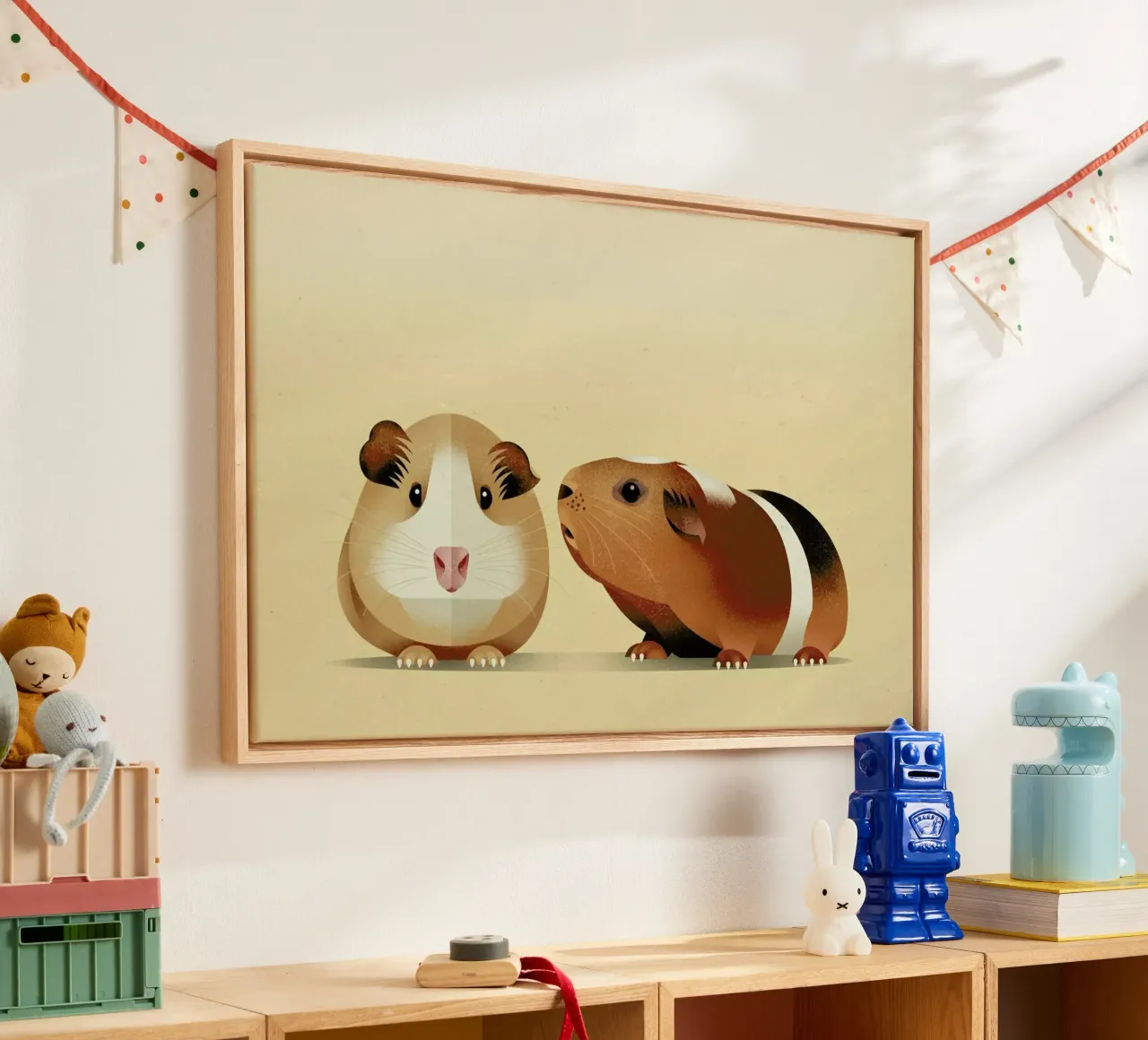 Guinea Pig tela con Cornice a cassetta da Dieter Braun
