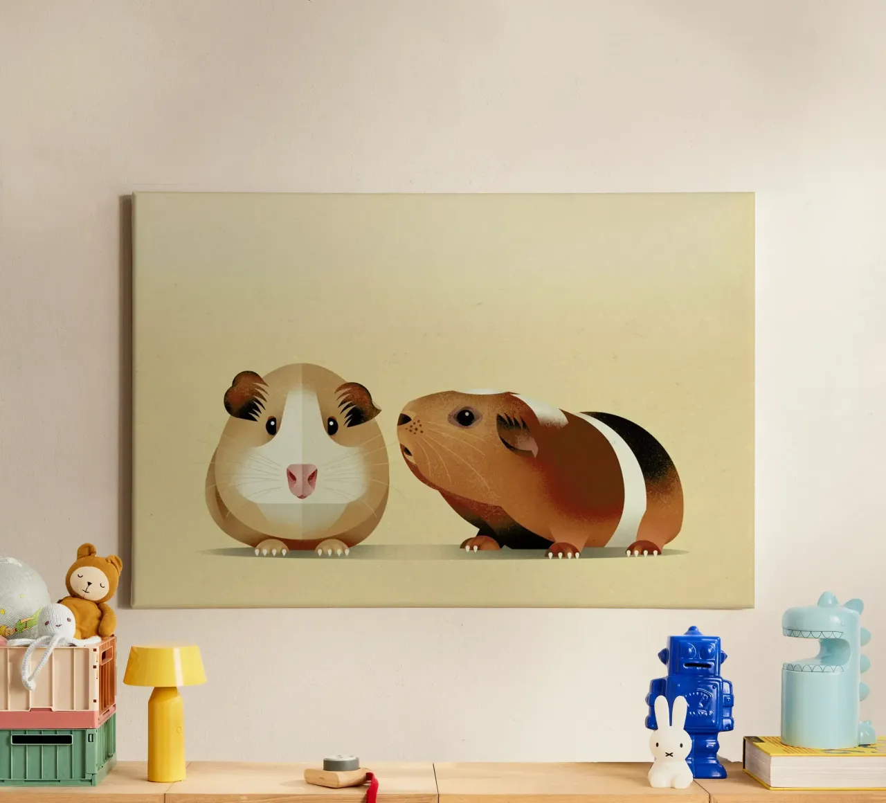 Guinea Pig tela con Cornice a cassetta da Dieter Braun