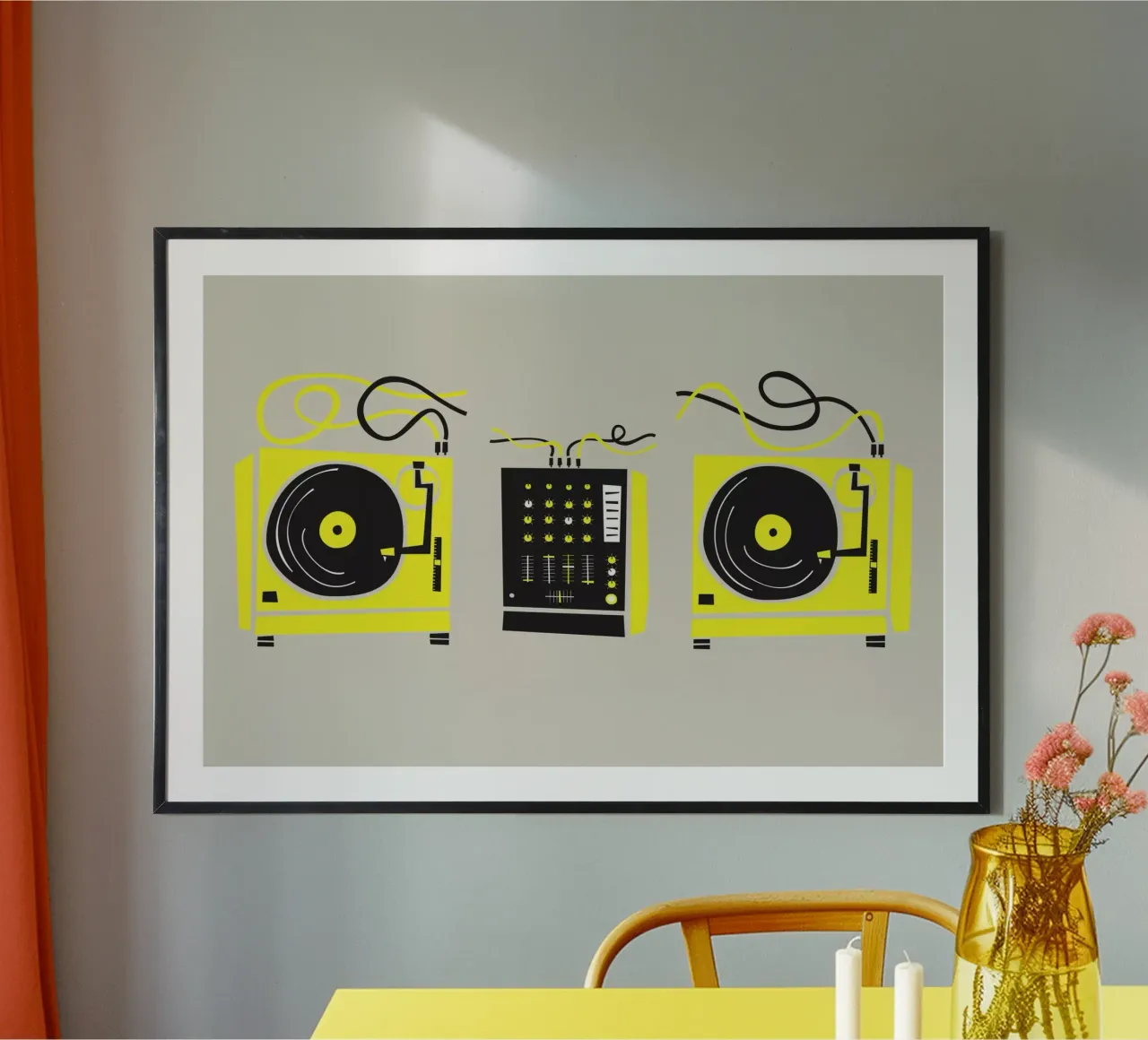 DJ Decks poster by Fox & Velvet