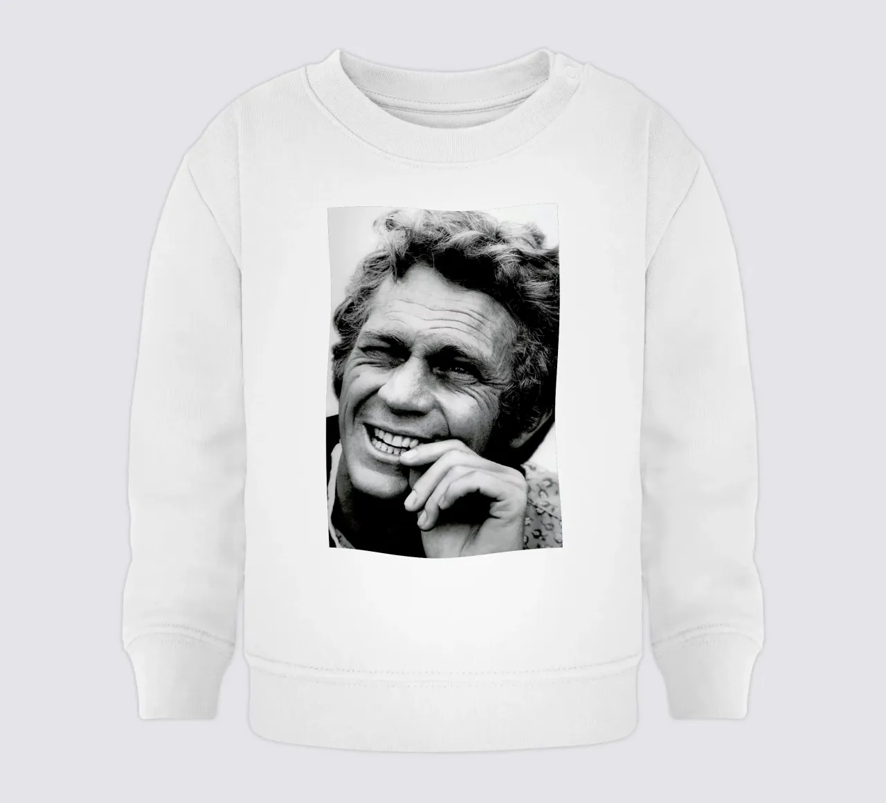 Steve McQueen felpa neonato da Gallery Print and Art Limited