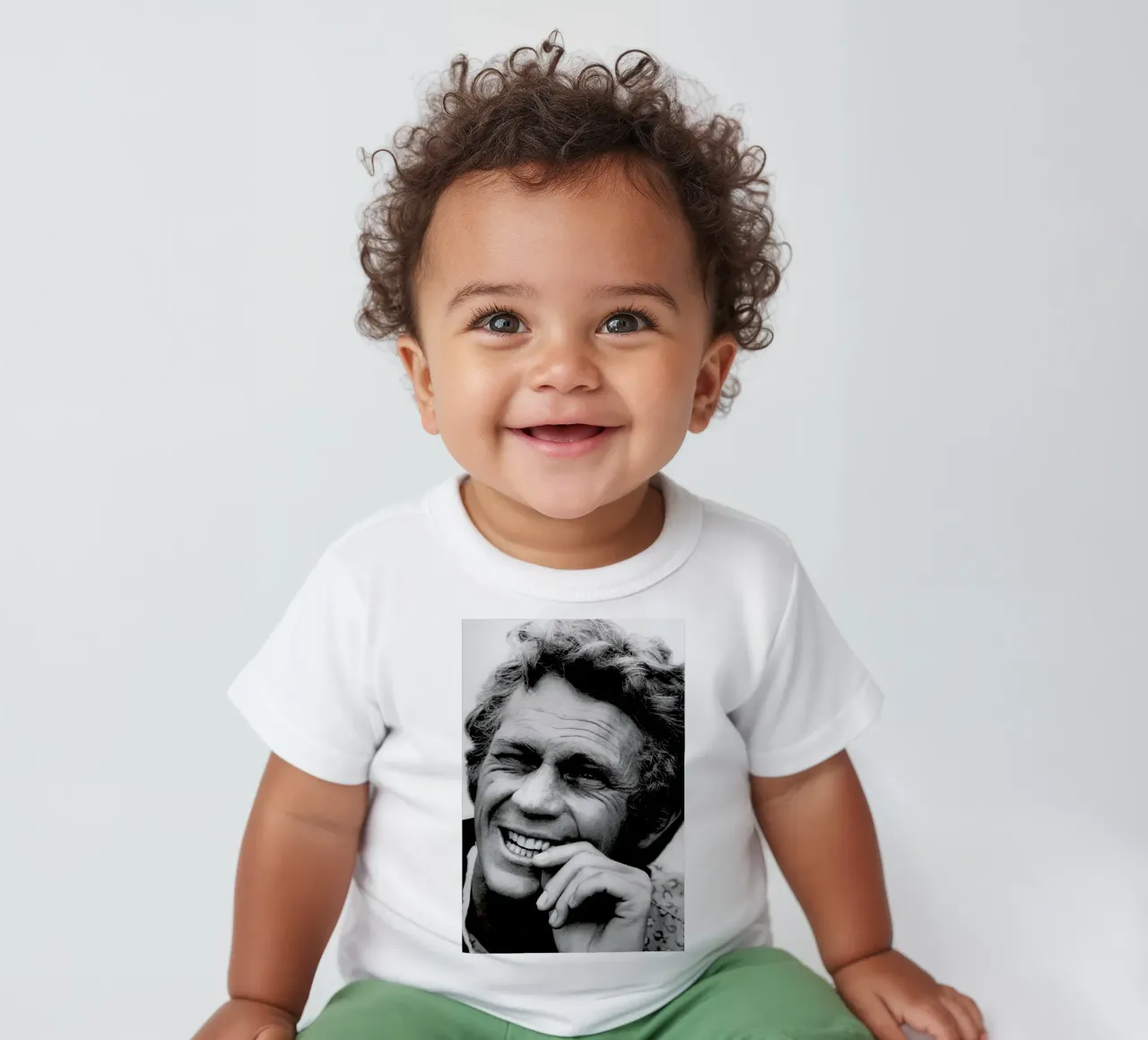 Steve McQueen maglietta neonato da Gallery Print and Art Limited