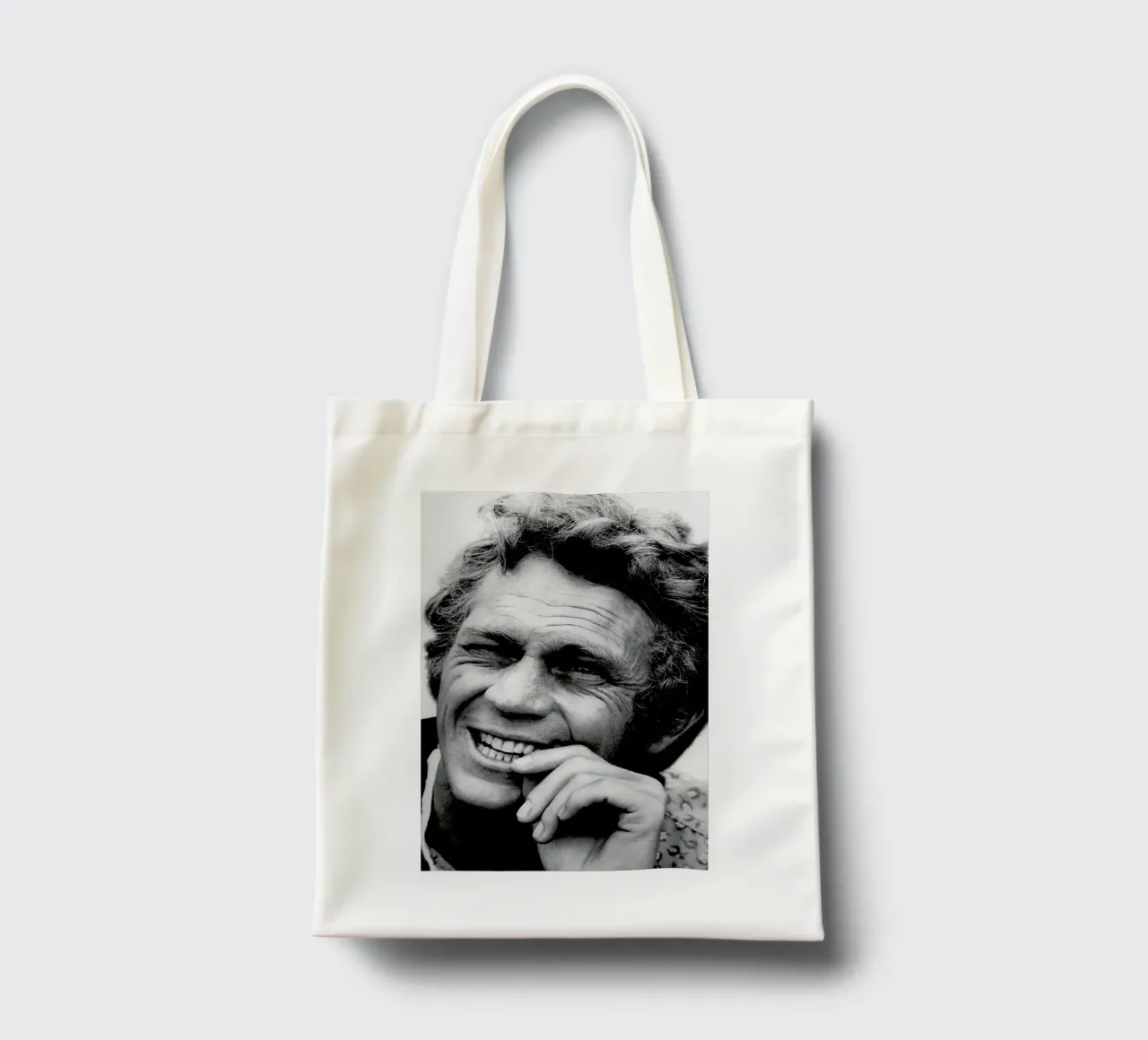 Steve McQueen borsa in juta da Gallery Print and Art Limited