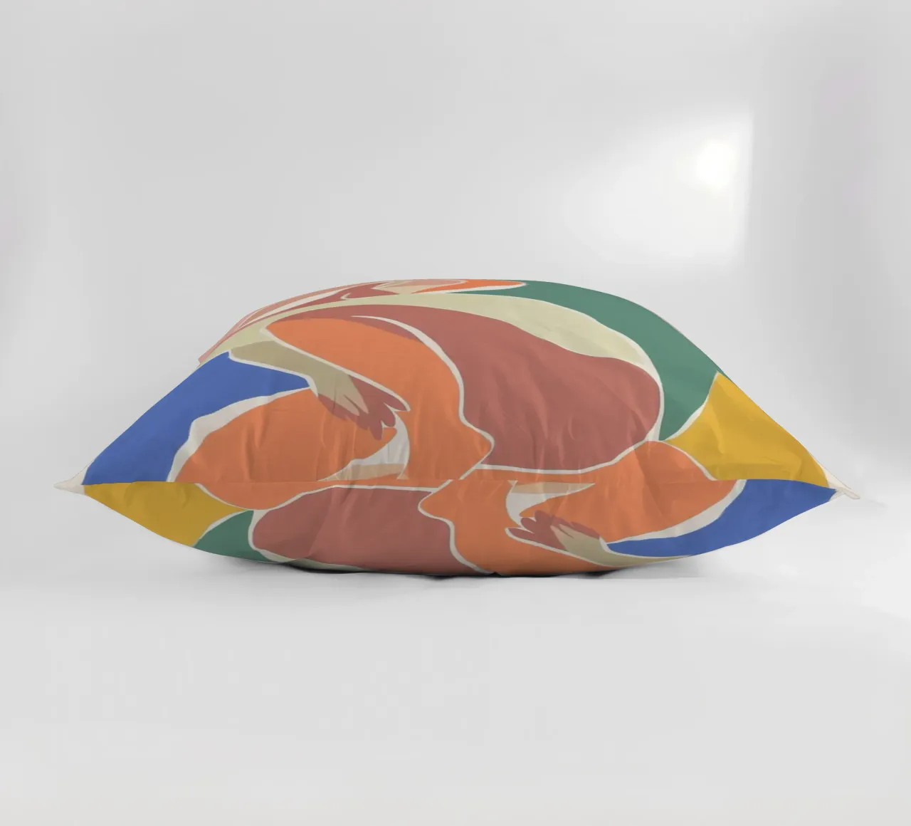 Figura femminile a pastello cuscino da Carinaprint
