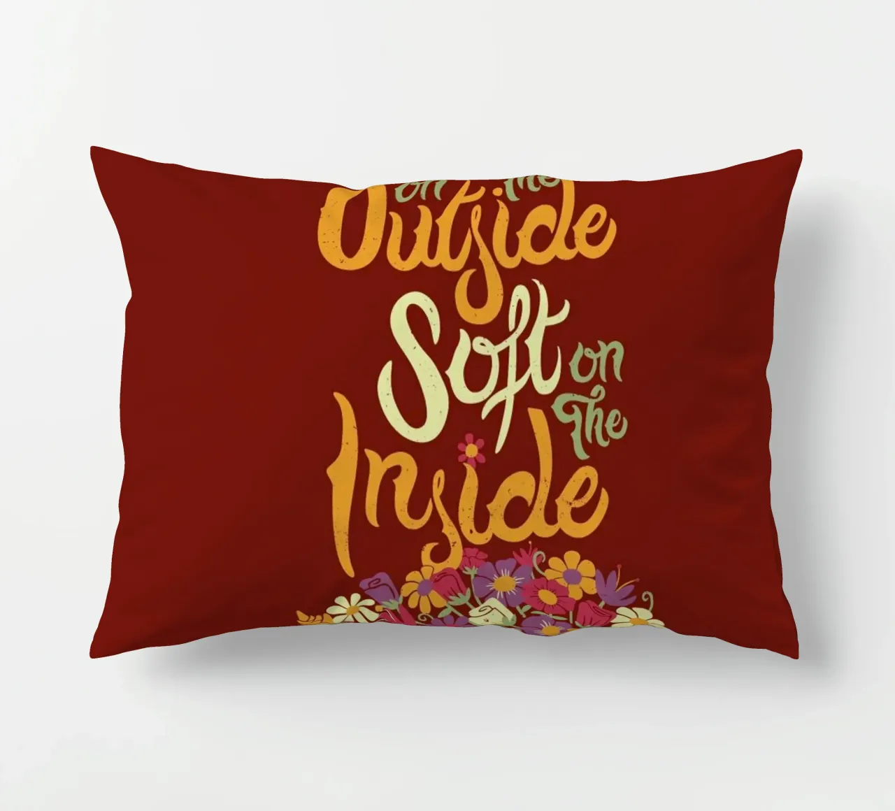 Prickly on the Outside Soft on the i..g flower Kissen von Tobe Fonseca