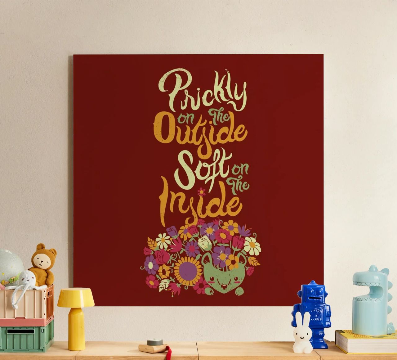 Prickly on the Outside Soft on the i..g flower plexiglass da Tobe Fonseca