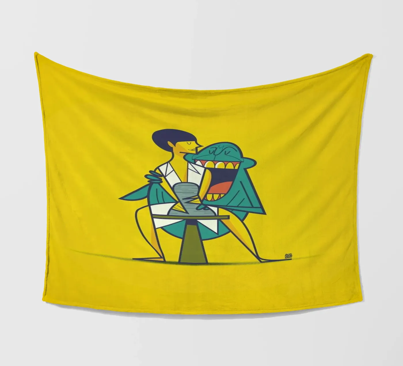 Ghost Fleecedecke von Ale Giorgini