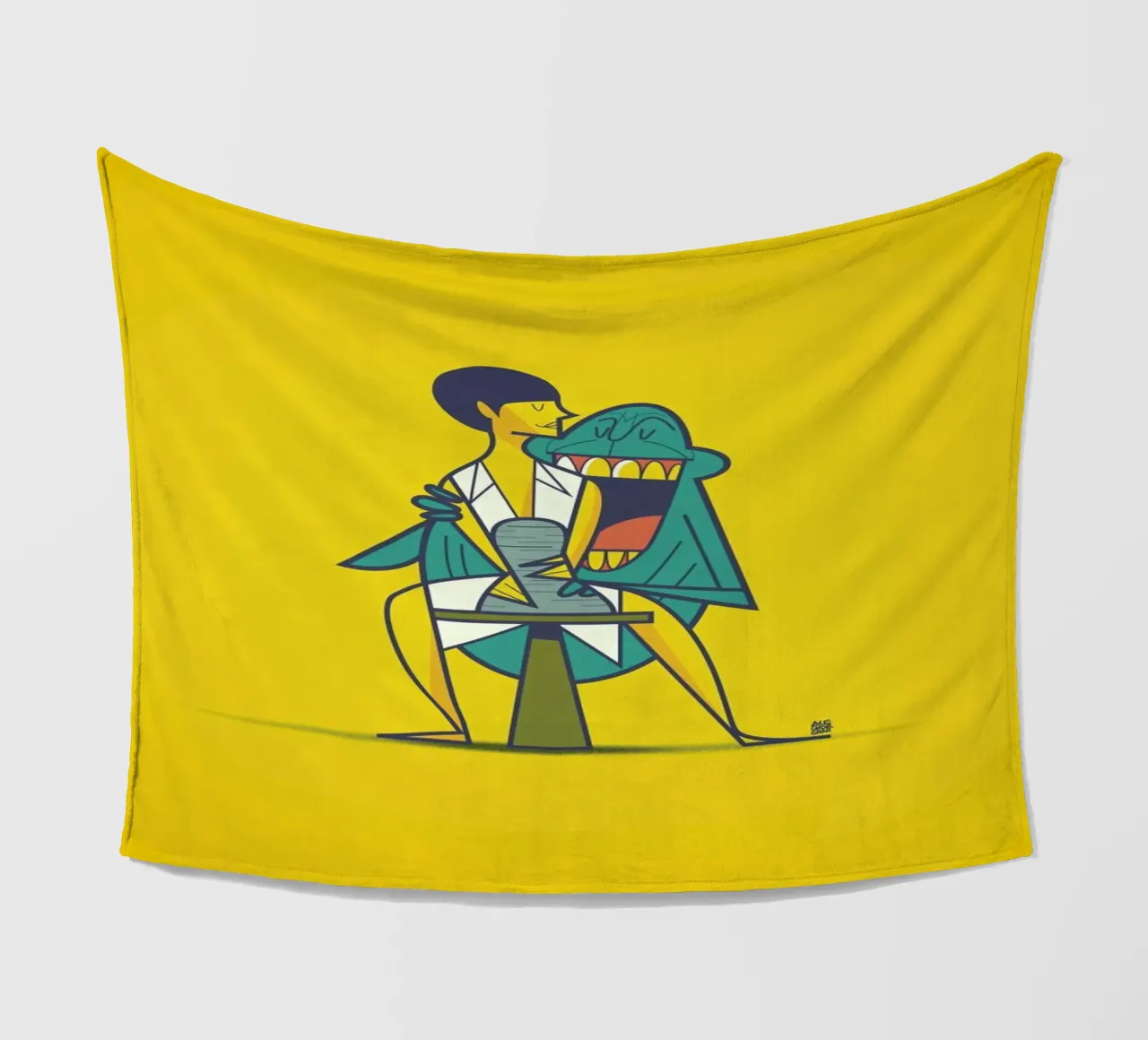 Ghost Fleecedecke von Ale Giorgini