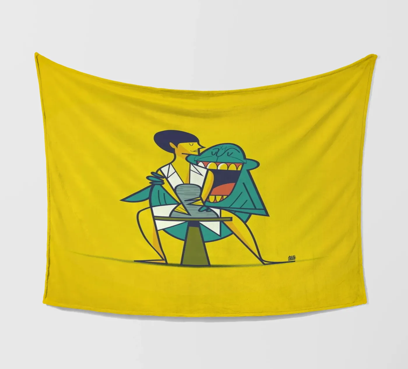 Ghost fleece blanket by Ale Giorgini