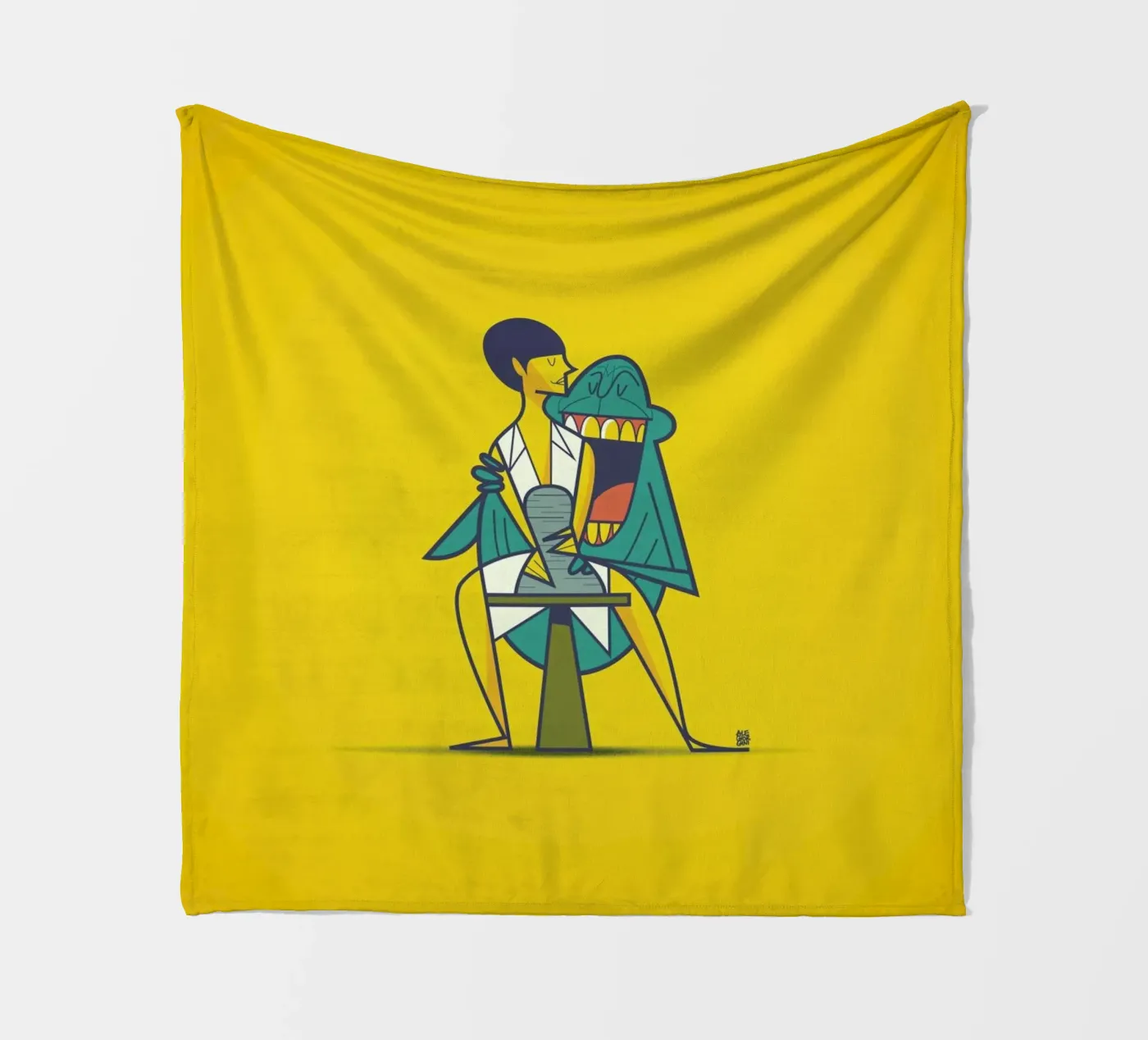 Ghost fleece blanket by Ale Giorgini