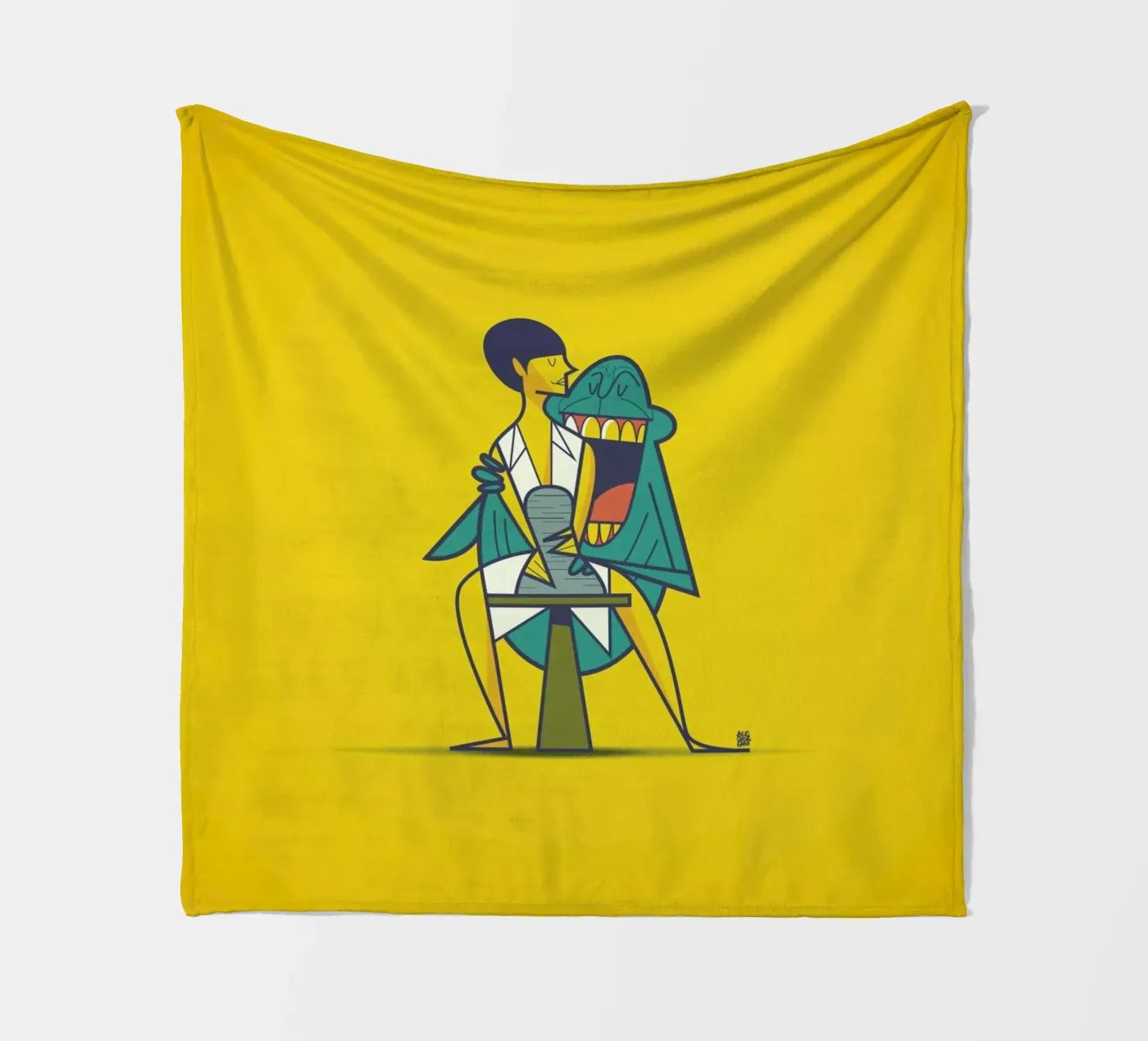 Ghost Fleecedecke von Ale Giorgini