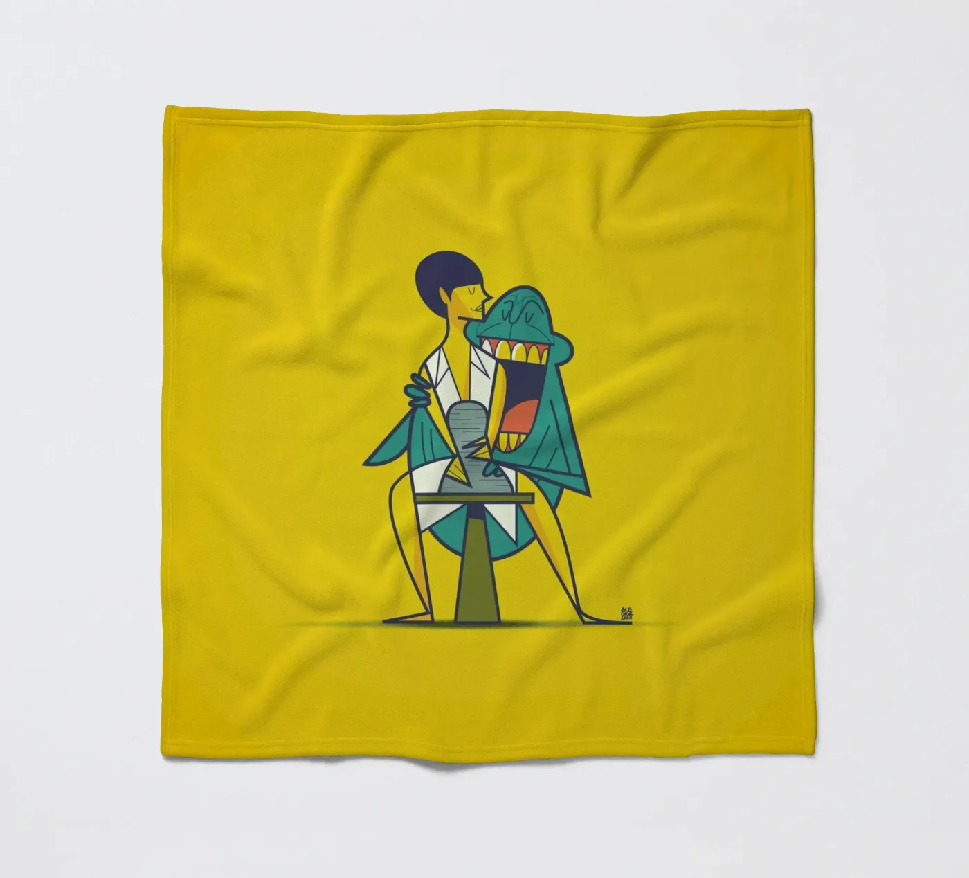 Ghost fleece blanket by Ale Giorgini