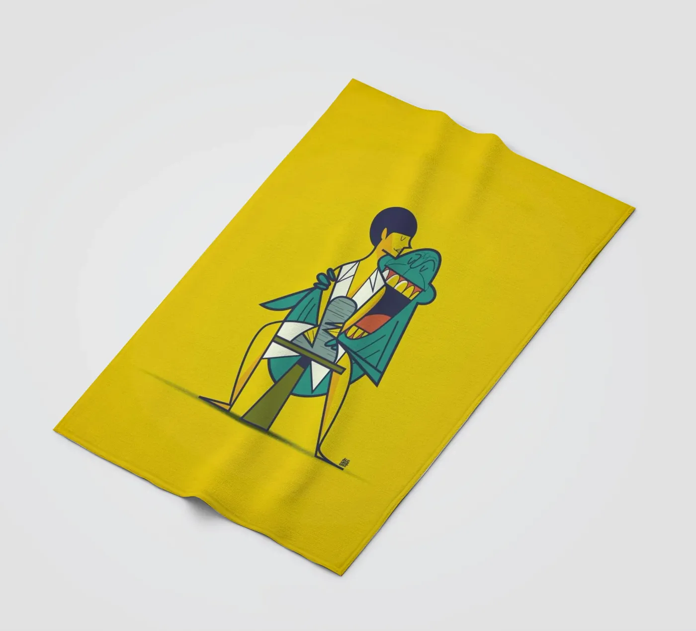 Ghost fleece blanket by Ale Giorgini